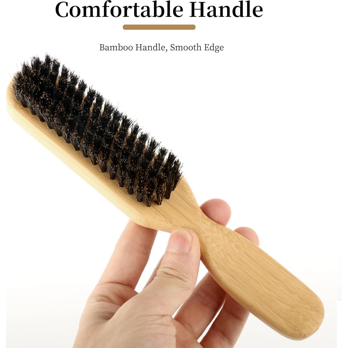 Cepillo Suave para Perros Pequeños PetJoyHaven - Madera y Cerda de Jabalí