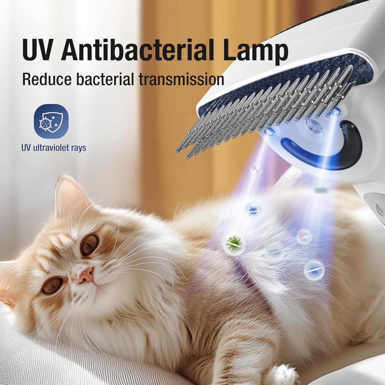 Cepillo para Aseo de Mascotas Midodor con Spray y Esterilización UV