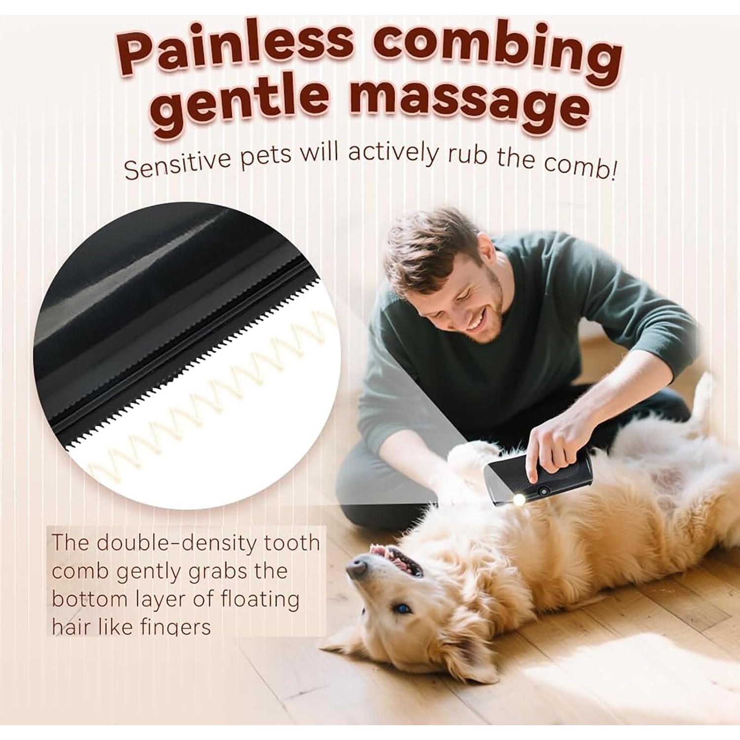 Cepillo Deshedding Genérico para Perros y Gatos - 15cm