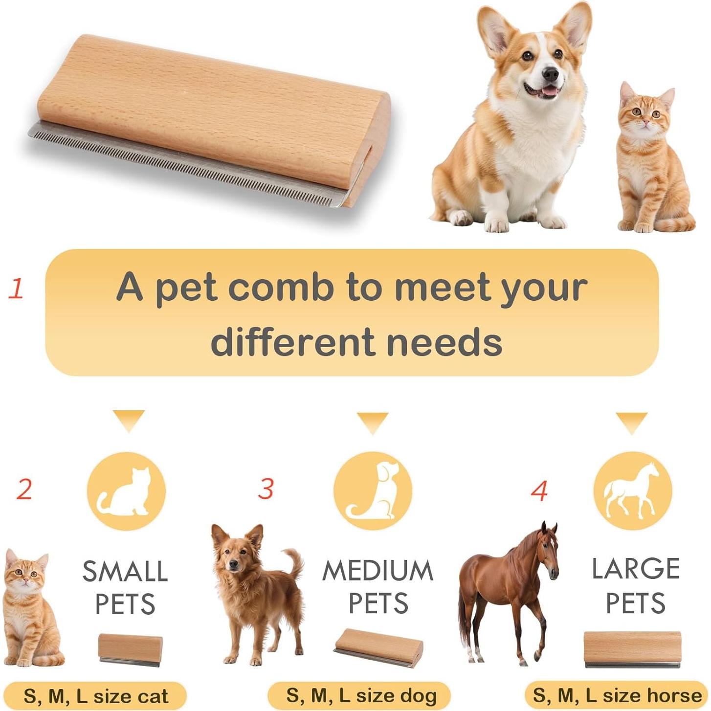 Kit de Aseo para Mascotas DGZC - Cepillo y Cortauñas 2 en 1