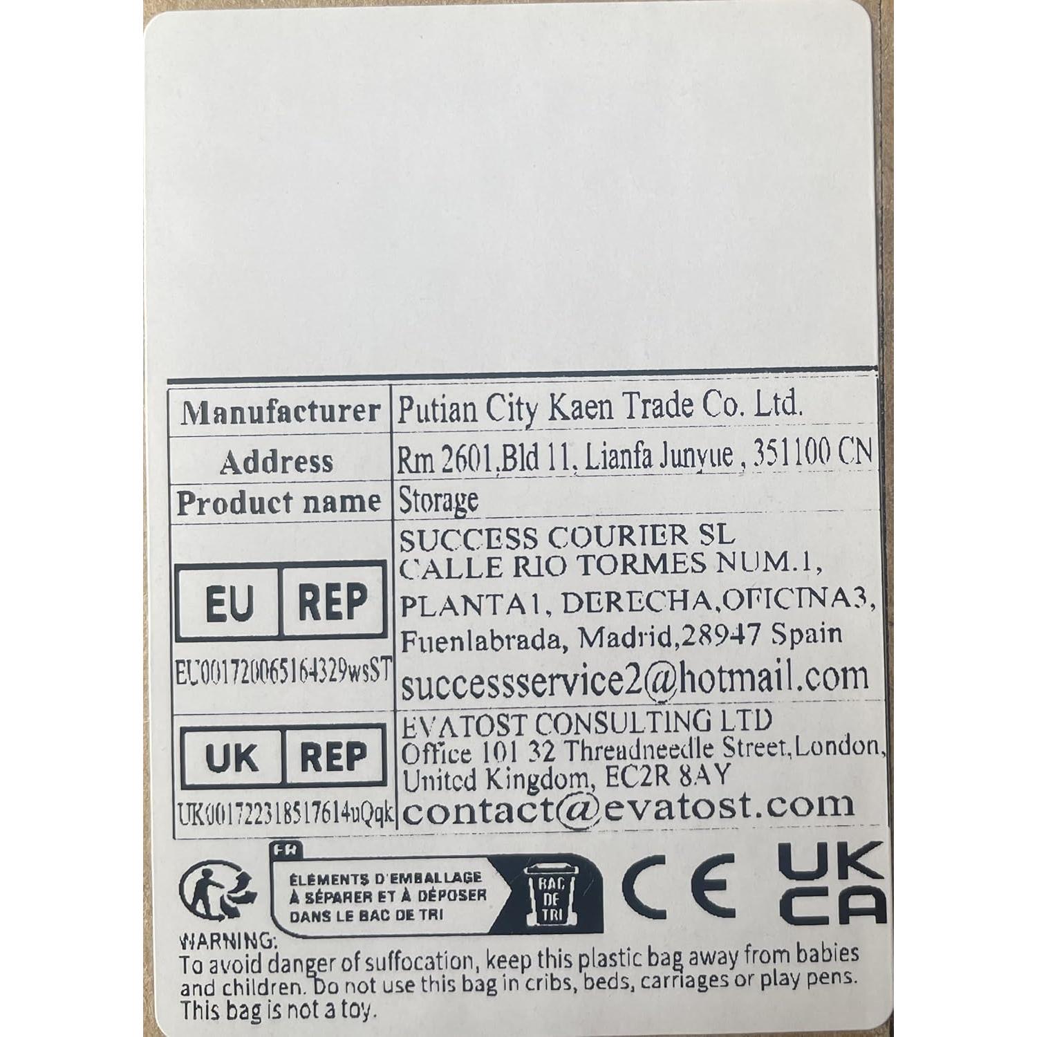 Organizador de Escritorio Zuiaso Negro 4 Cajones Plástico