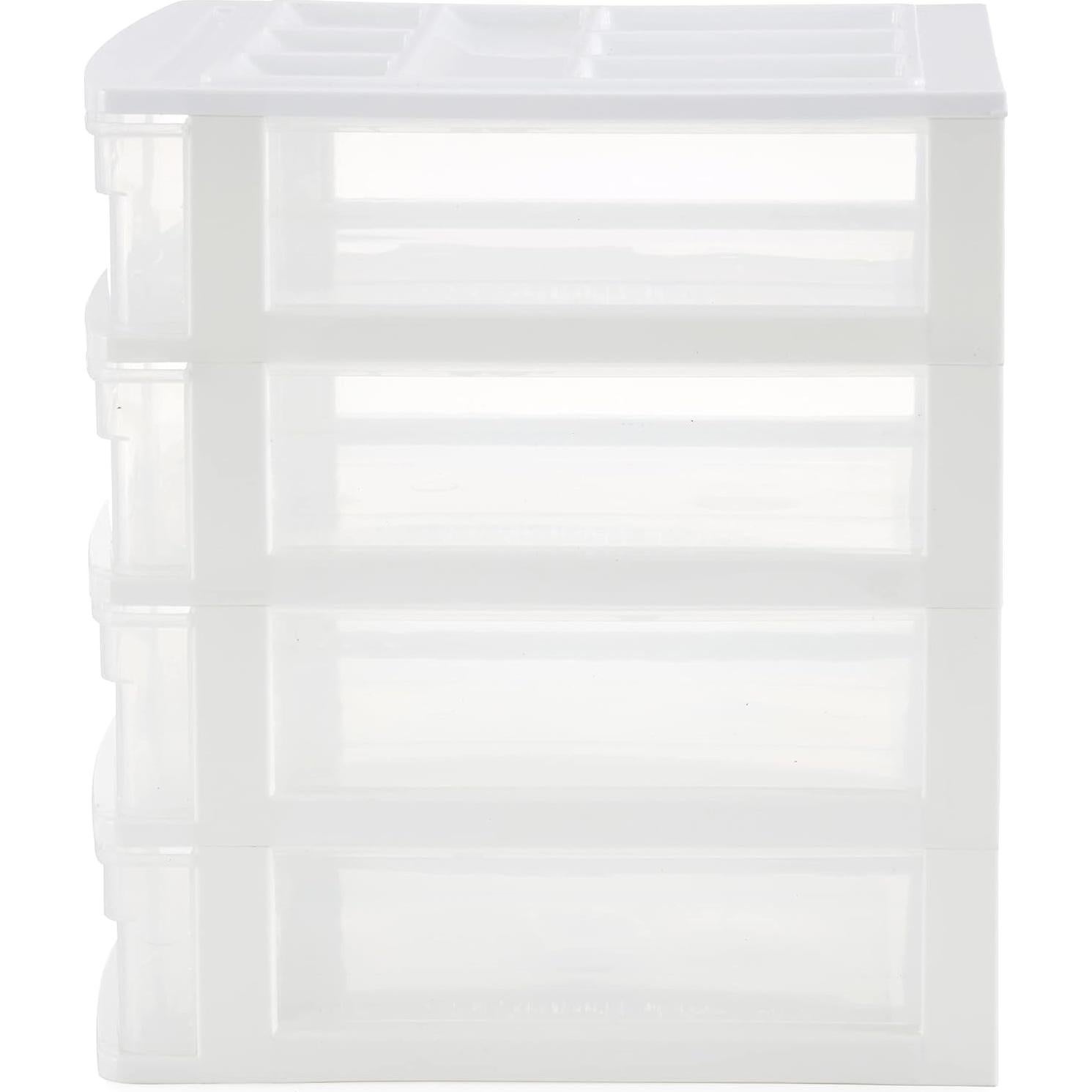 Organizador de Escritorio Gracious Living 4 Cajones Blanco
