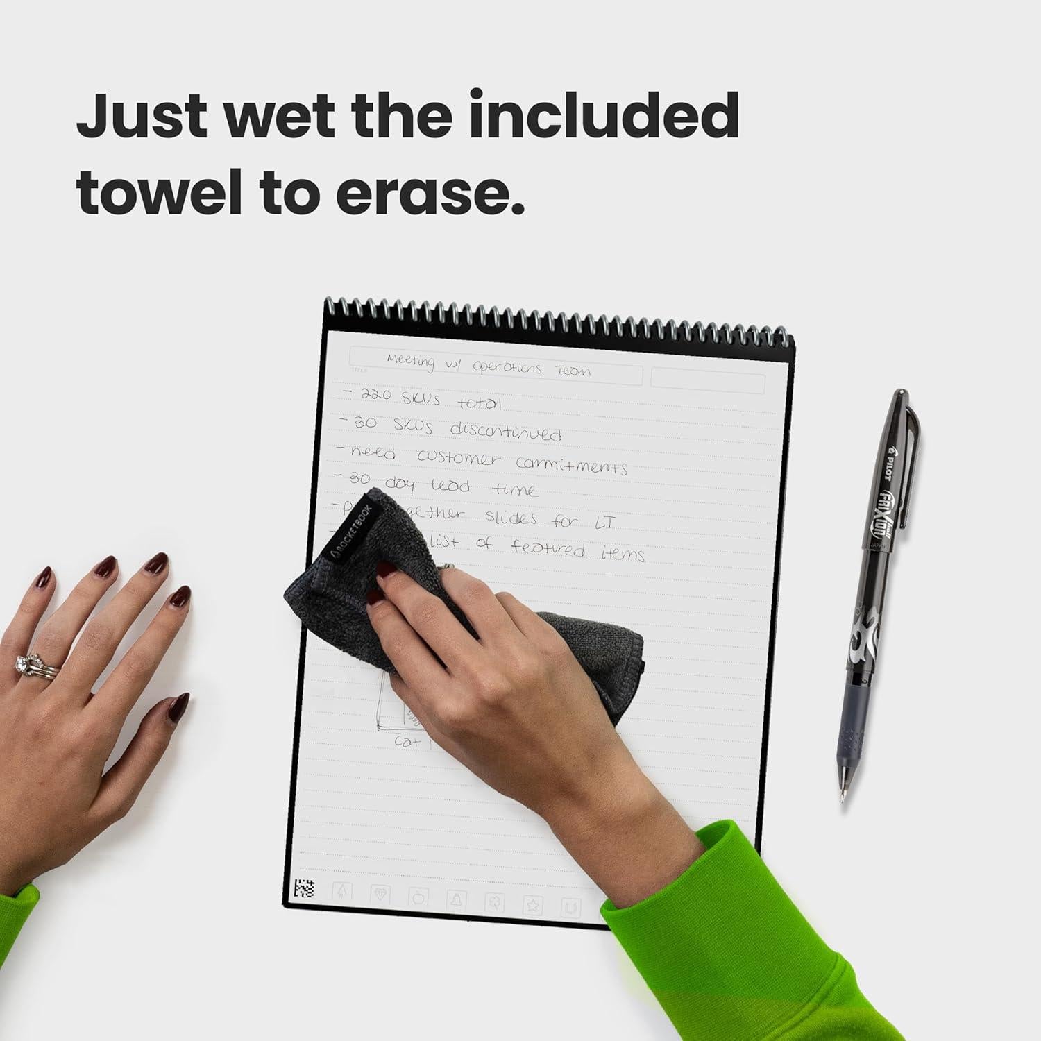 Bloc de Notas Inteligente Rocketbook Flip 15.24x22.35 cm Negro