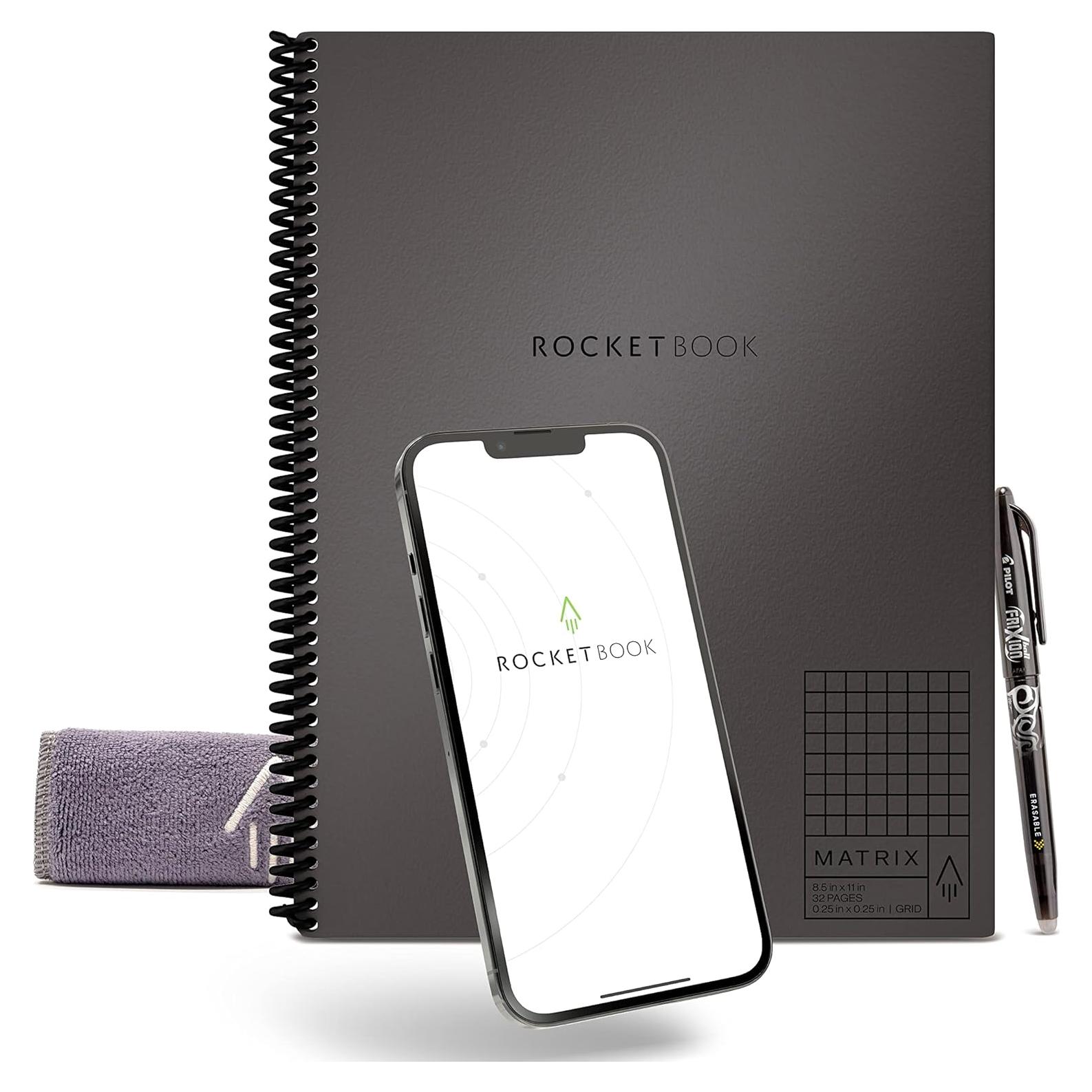 Cuaderno de Gráficos Reutilizable Rocketbook Matrix 21.6x27.9cm