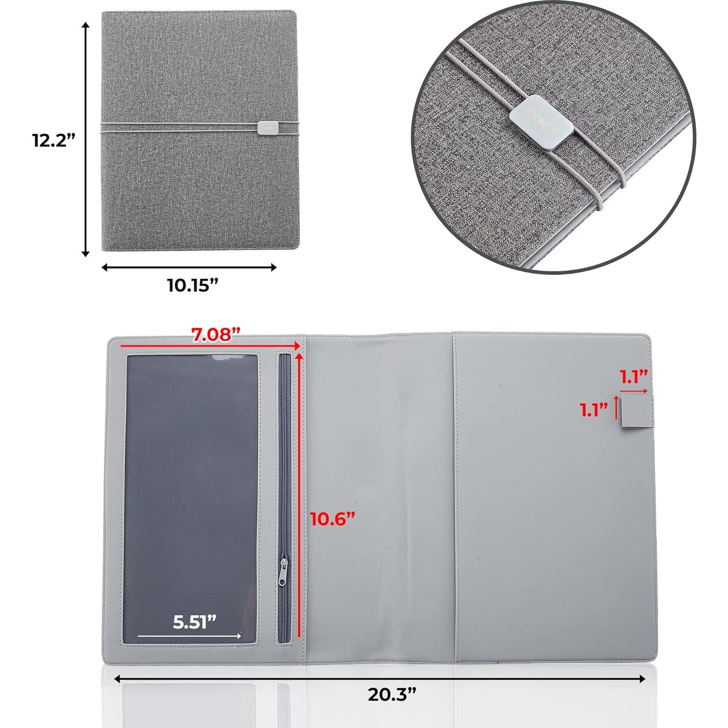Cubierta de Cuaderno OOKU A4 Gris para Rocketbook Fusion