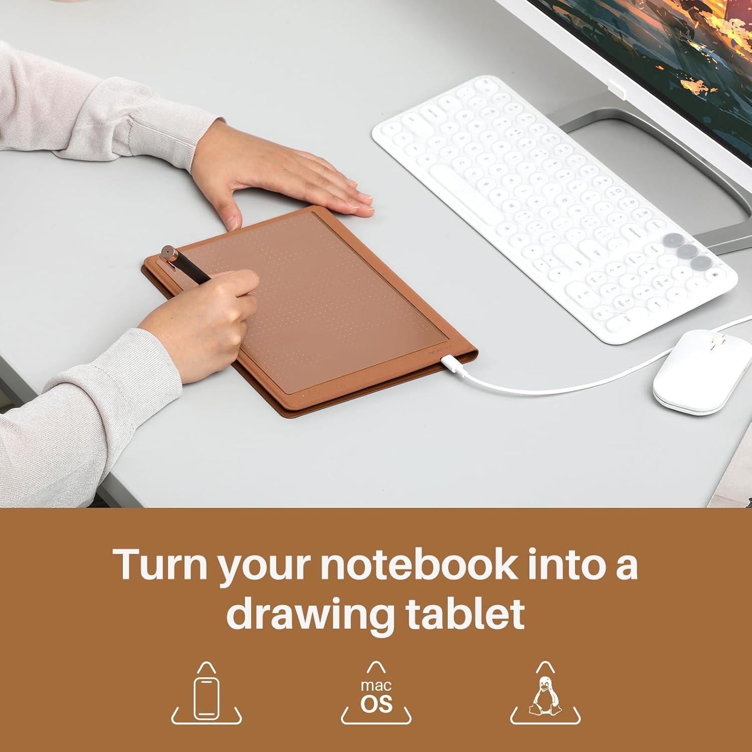 Cuaderno Digital Huion Note A5 con Lápiz Sin Batería