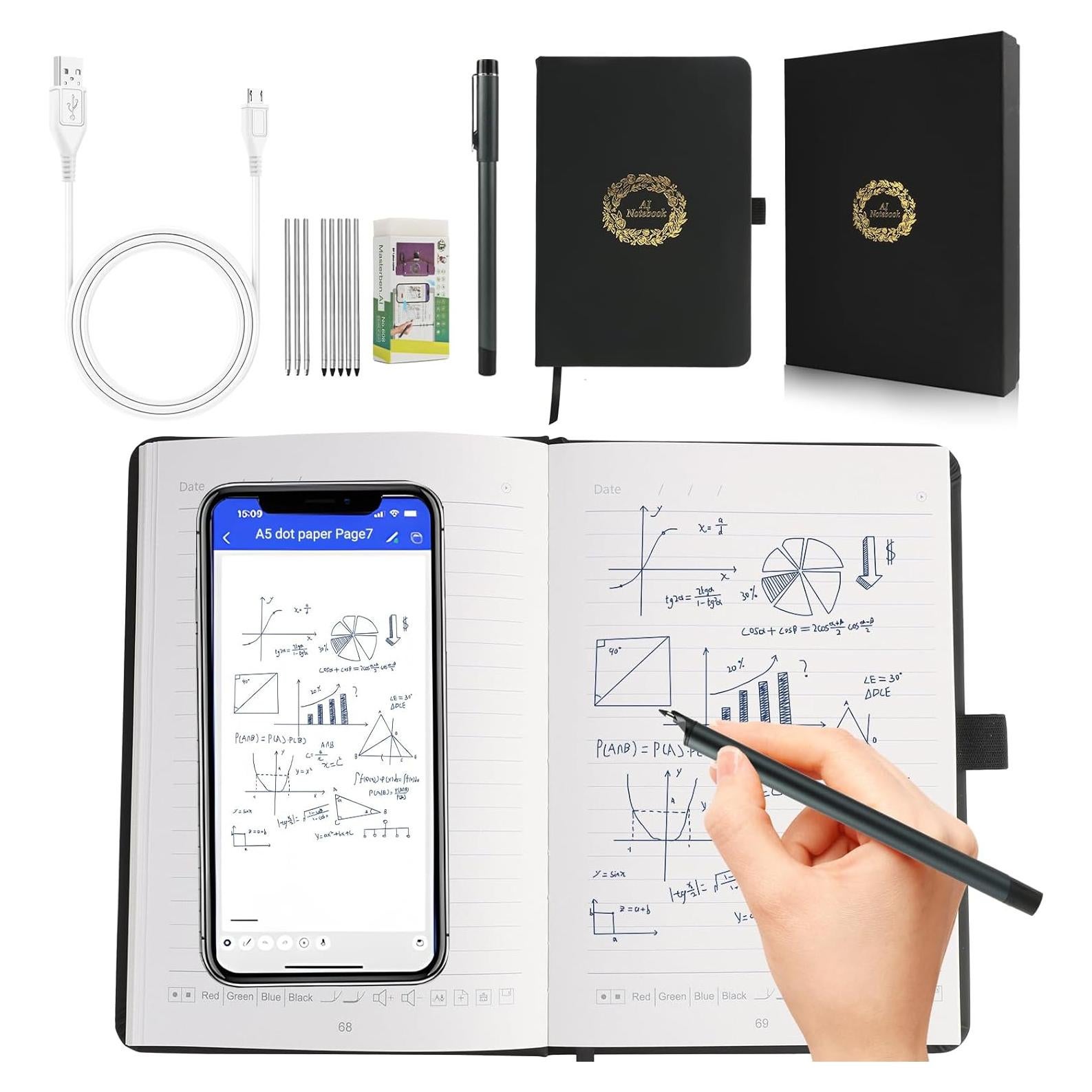 Conjunto de Escritura Inteligente PROGOO con Bluetooth y Pluma Borrable