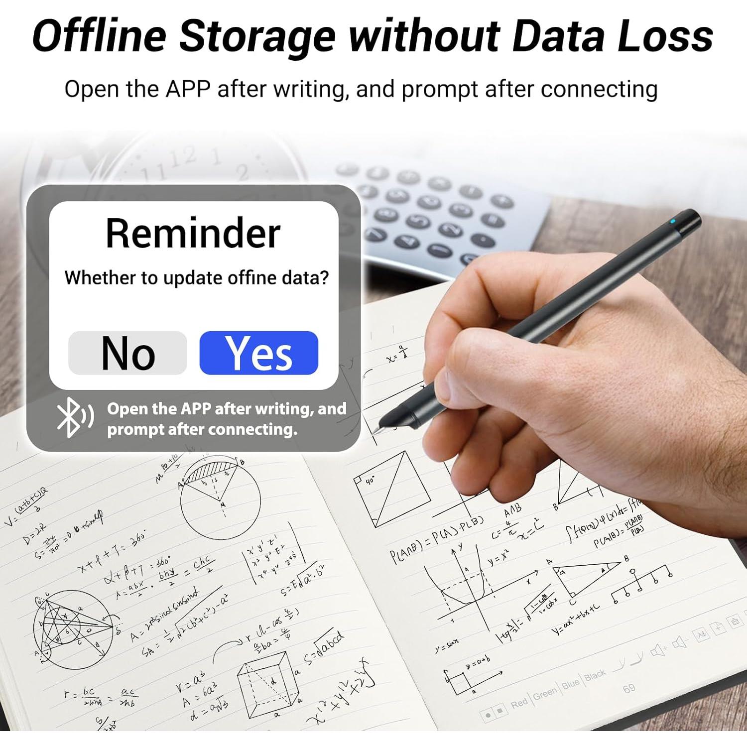 Conjunto de Escritura Inteligente PROGOO con Bluetooth y Pluma Borrable