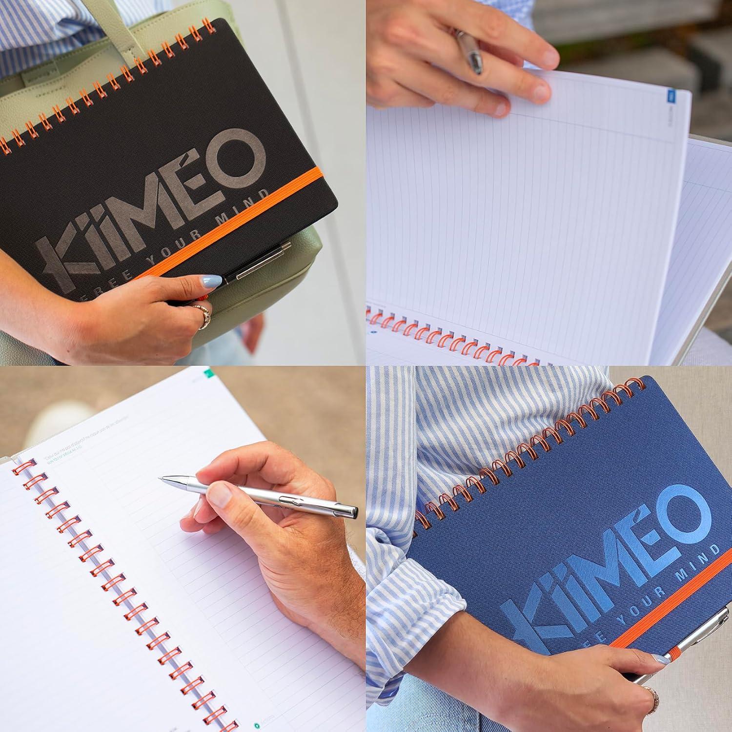 Cuaderno KiiMéo B5 Gris - 140 Páginas 100g/m² + Página Borrable