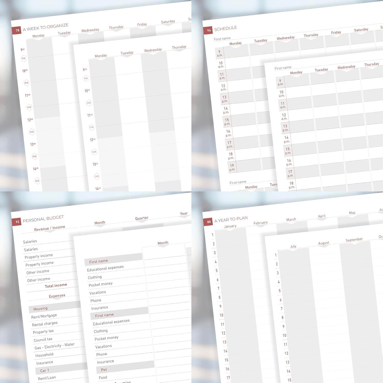 Cuaderno KiiMéo B5 Gris - 140 Páginas 100g/m² + Página Borrable