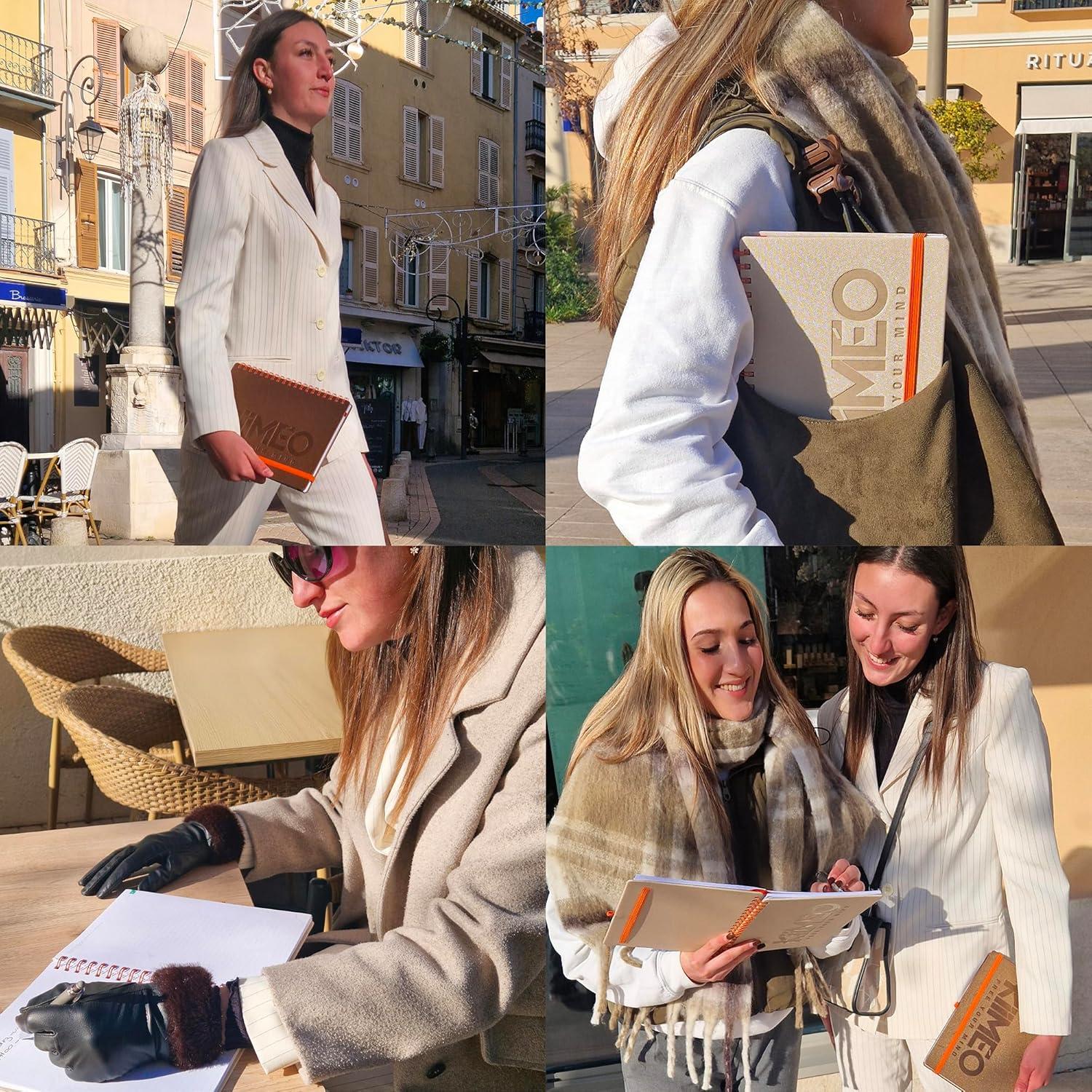 Cuaderno KiiMéo B5 Gris - 140 Páginas 100g/m² + Página Borrable