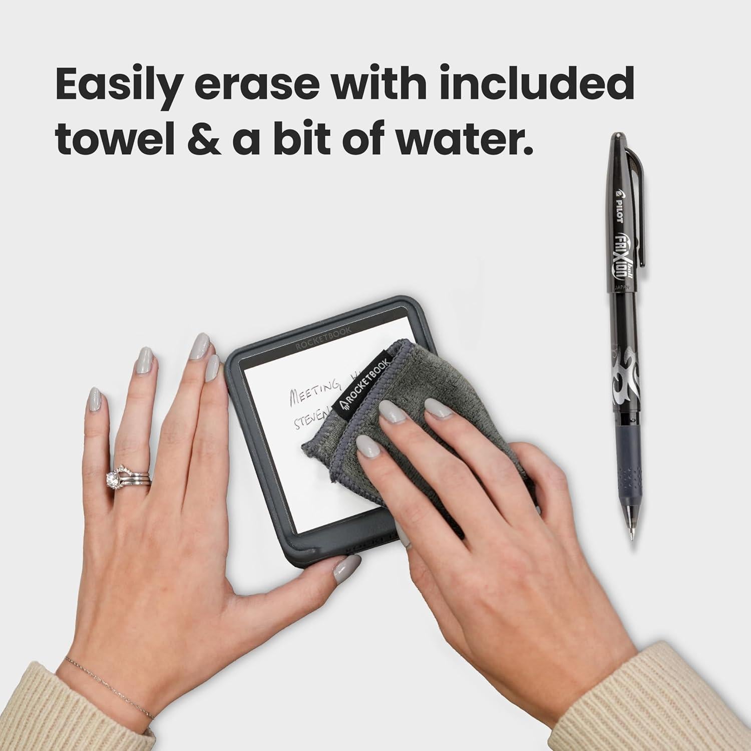 Notas Adhesivas Reutilizables Rocketbook 3x3cm con Estuche