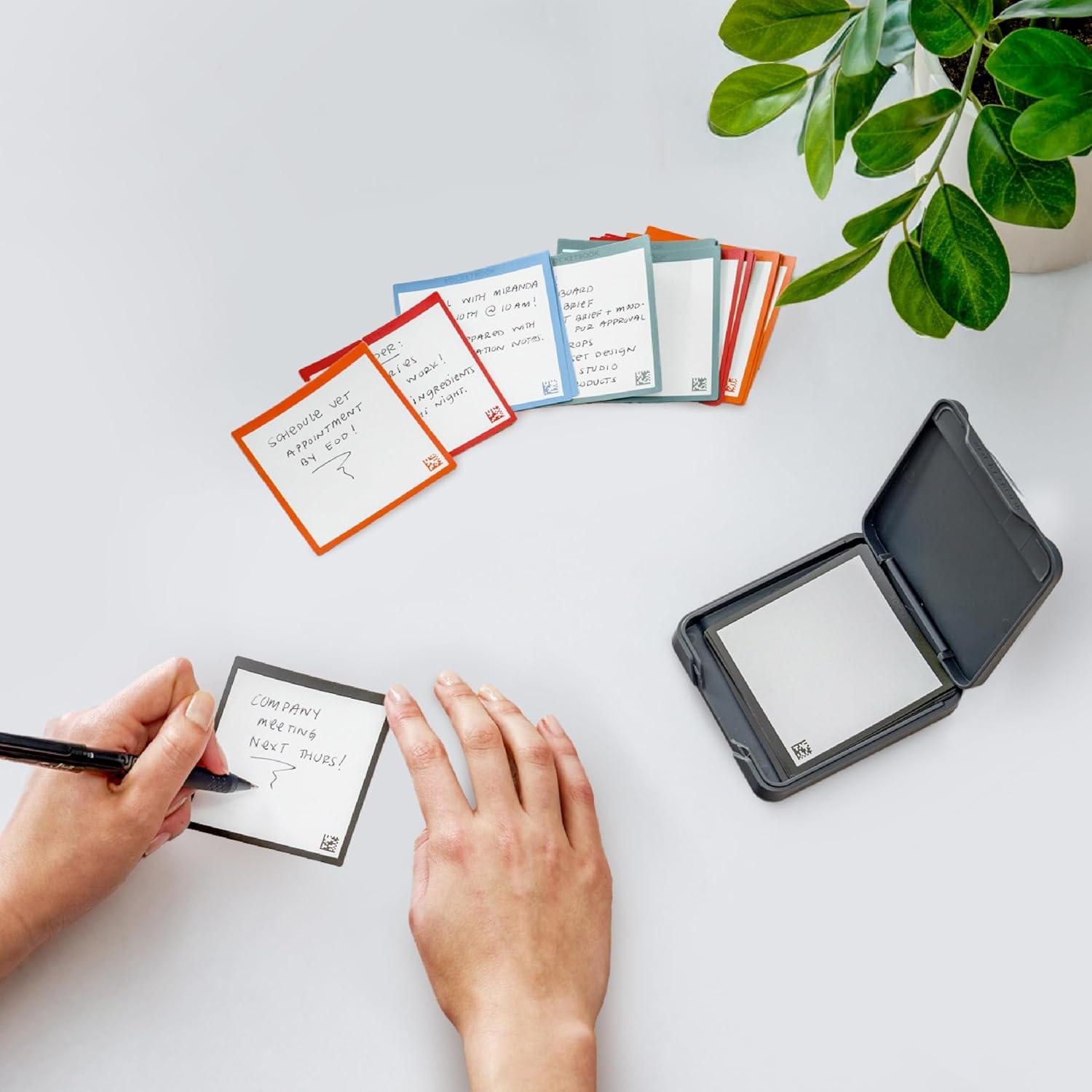 Notas Adhesivas Reutilizables Rocketbook 3x3cm con Estuche