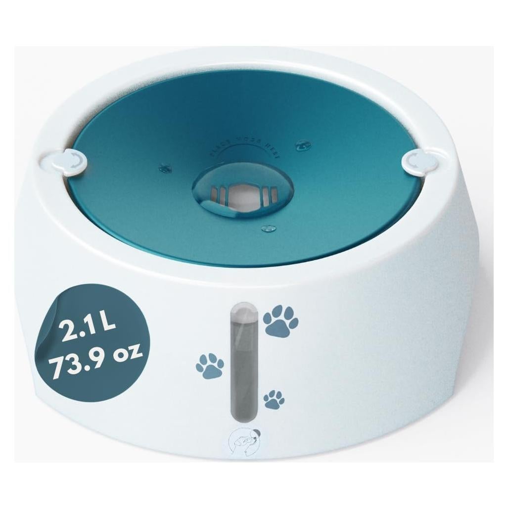 Tazón de Agua Antideslizante Barking&Mad 2.1L Verde