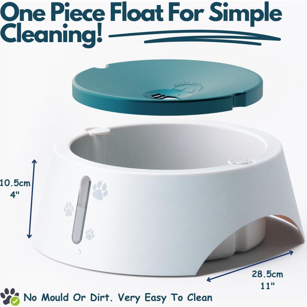 Tazón de Agua Antideslizante Barking&Mad 2.1L Verde