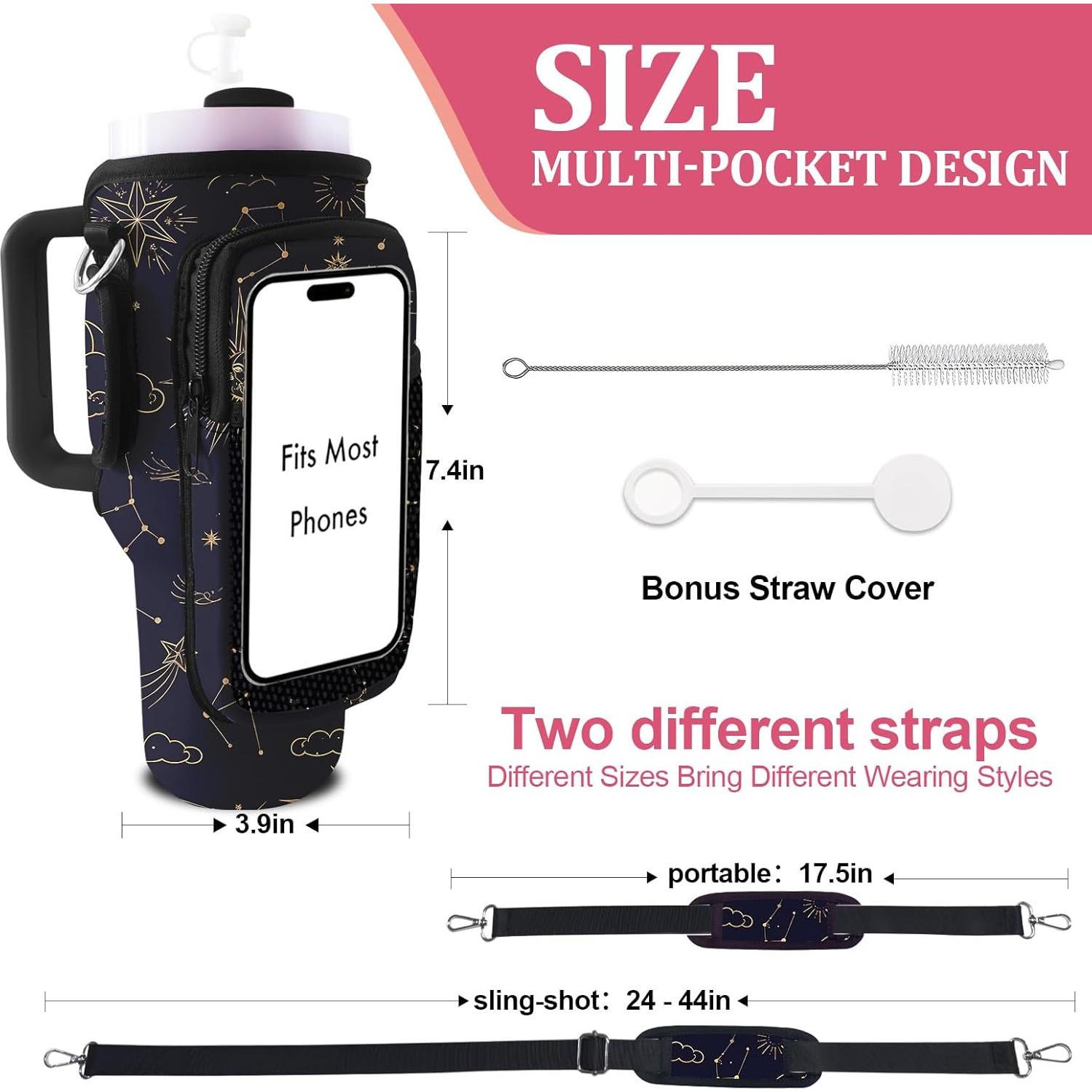 Bolsa Portátil LAOTANGJIA para Taza Stanley 30-40oz con Correas