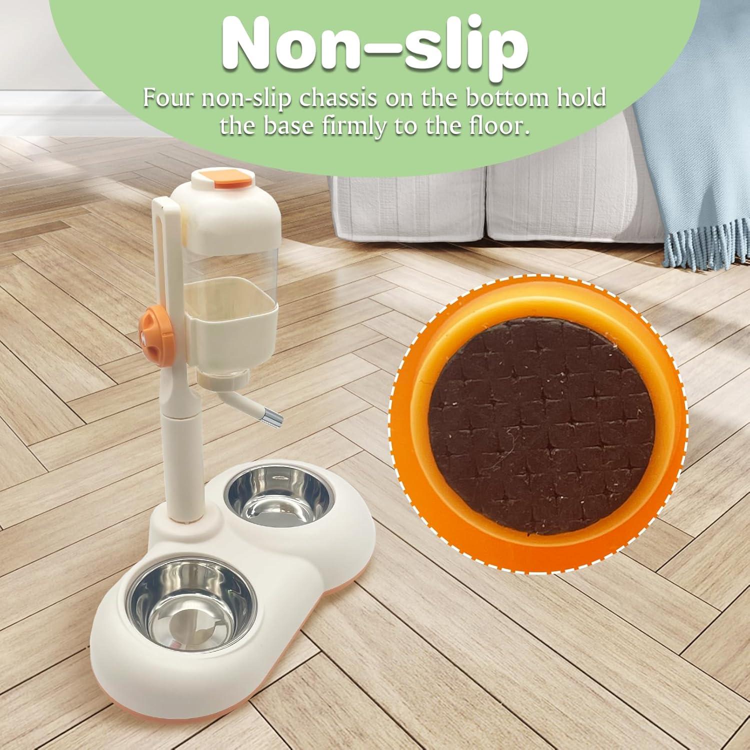 Botella Dispensadora de Agua Fhiny 0.85L Ajustable para Mascotas