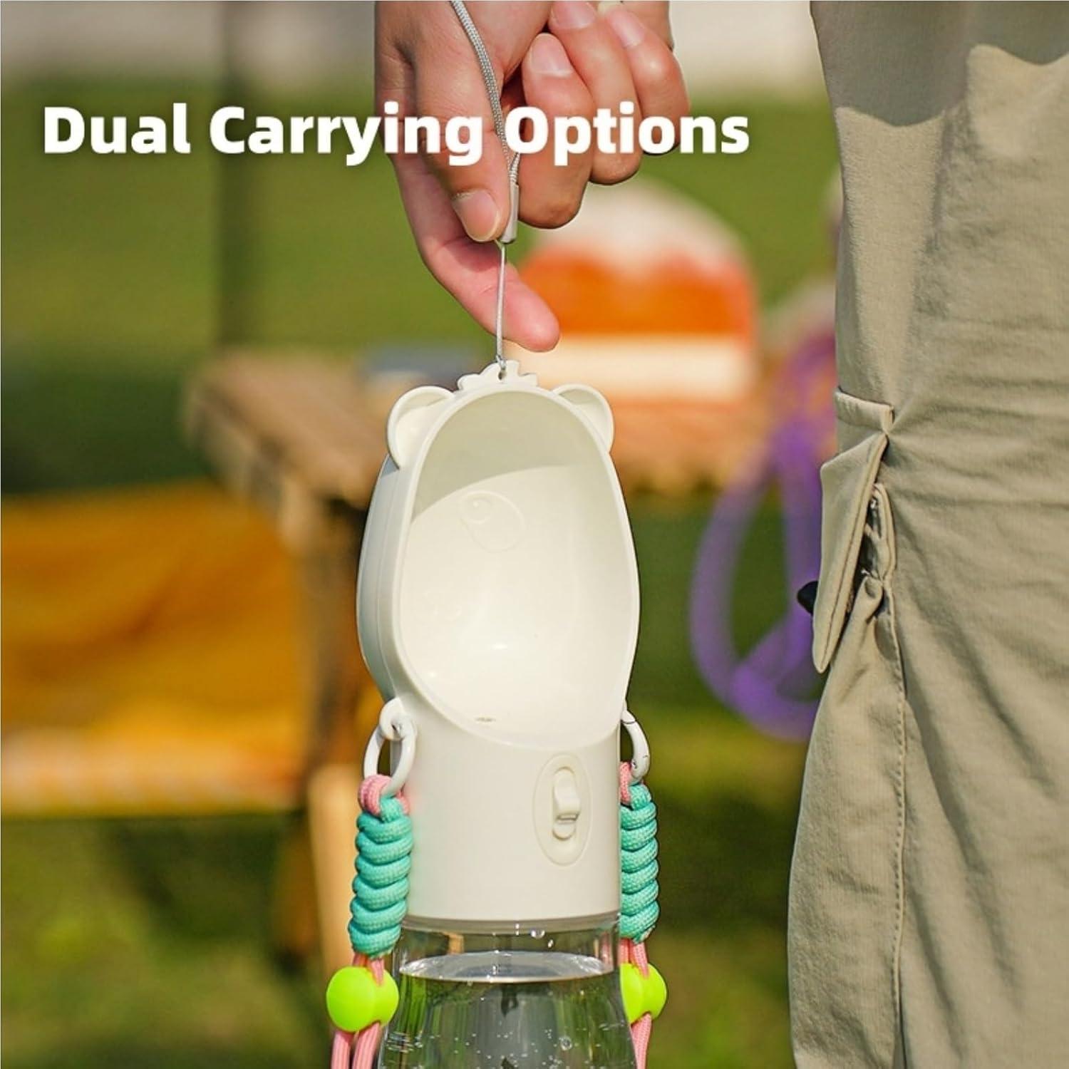 Botella de Agua para Perros Genérico Plegable 21.5cm Púrpura