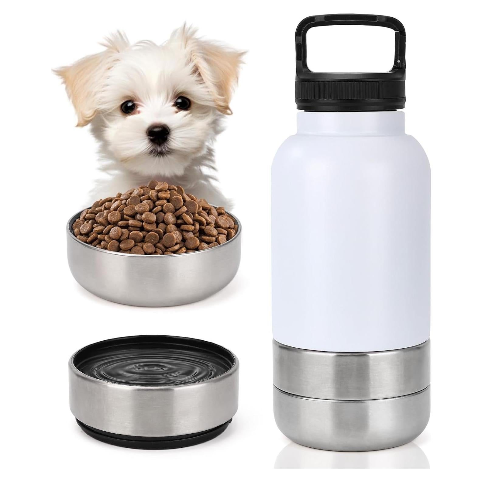 Botella de Agua para Perros Rosvola 0.95L Aislada 3 en 1