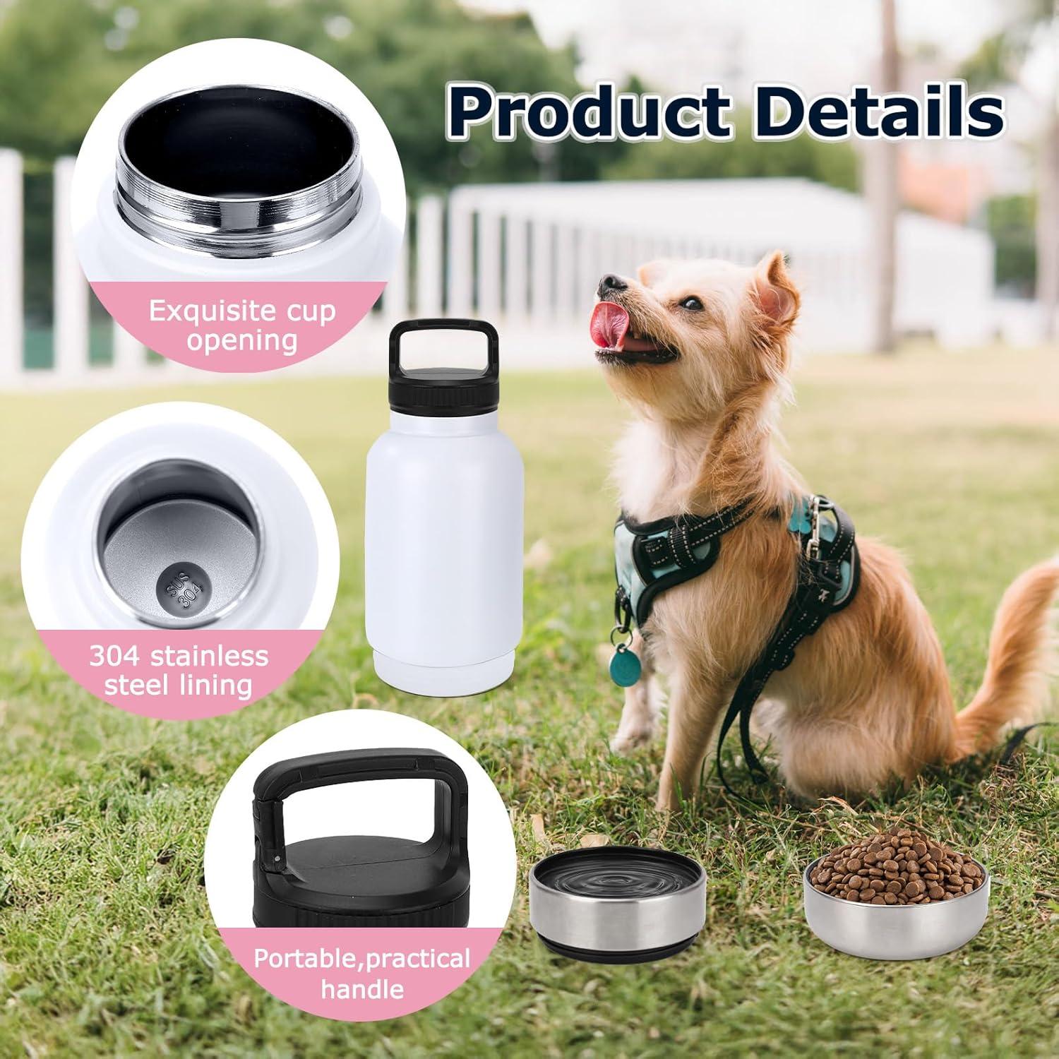 Botella de Agua para Perros Rosvola 0.95L Aislada 3 en 1