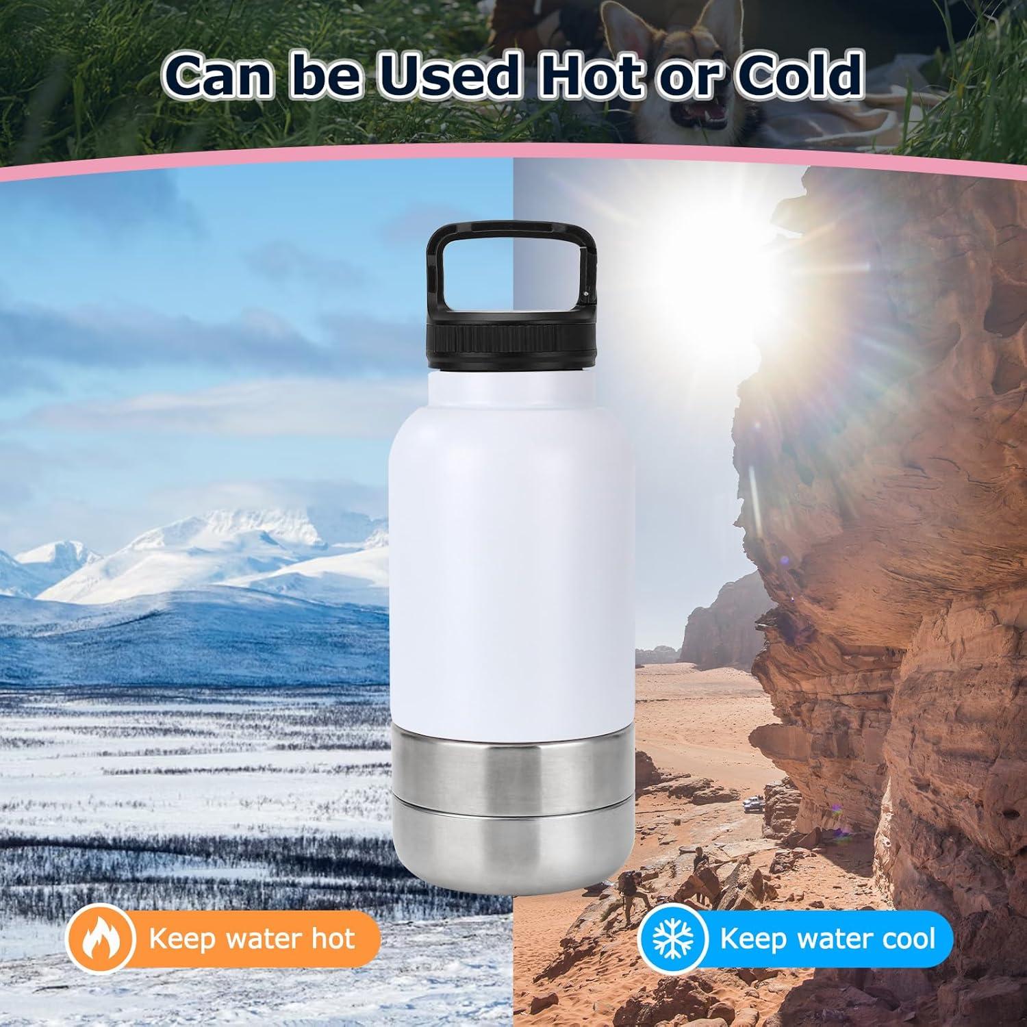 Botella de Agua para Perros Rosvola 0.95L Aislada 3 en 1