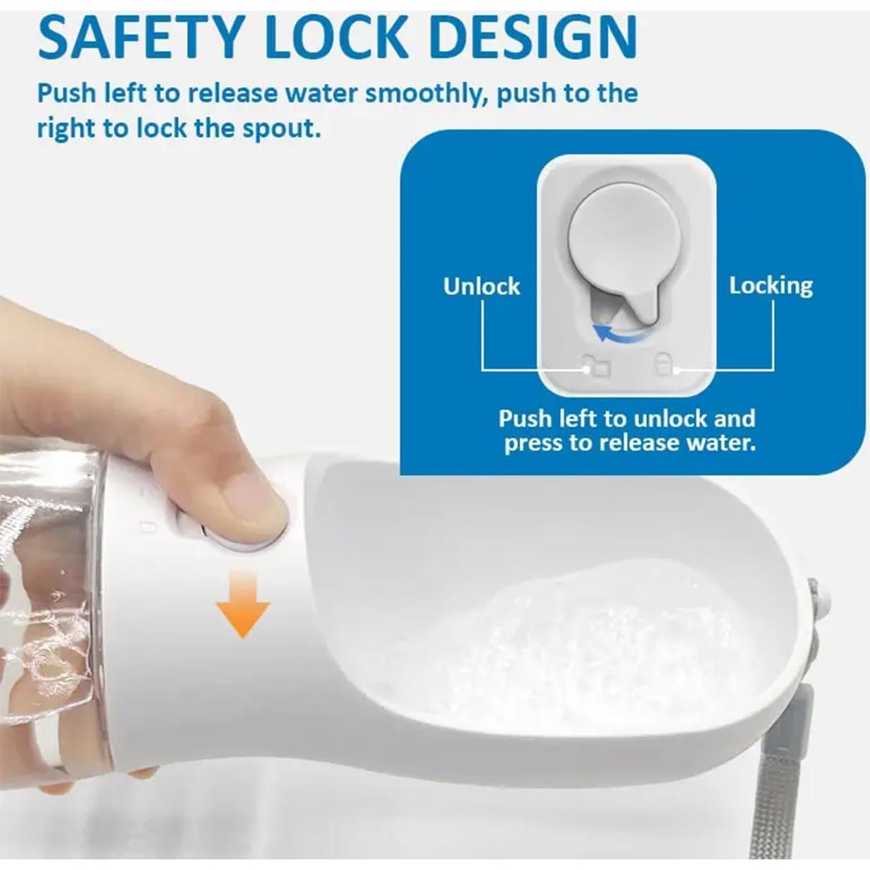 Botella de Agua y Comida para Perros ECO PET 300ml/550ml