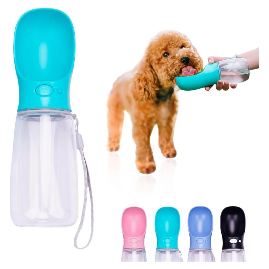 Botella de Agua Portátil para Perros Hangzhou Rena 350 ml Negra