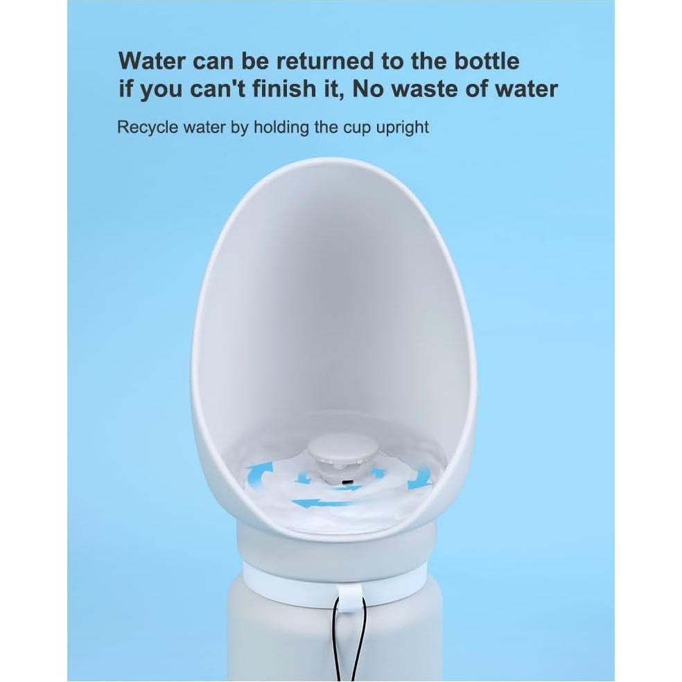 Botella de Agua Plegable para Perros Genérico 550ml a Prueba de Fugas