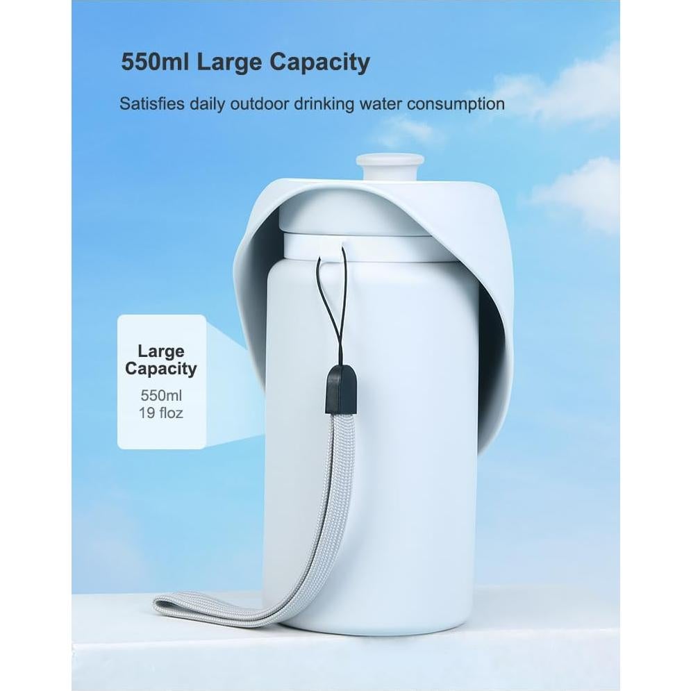 Botella de Agua Plegable para Perros Genérico 550ml a Prueba de Fugas