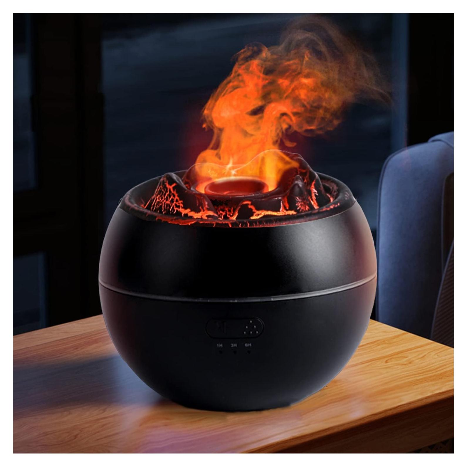 Difusor de Aceite Esencial Yaledi Volcán 360ml Negro