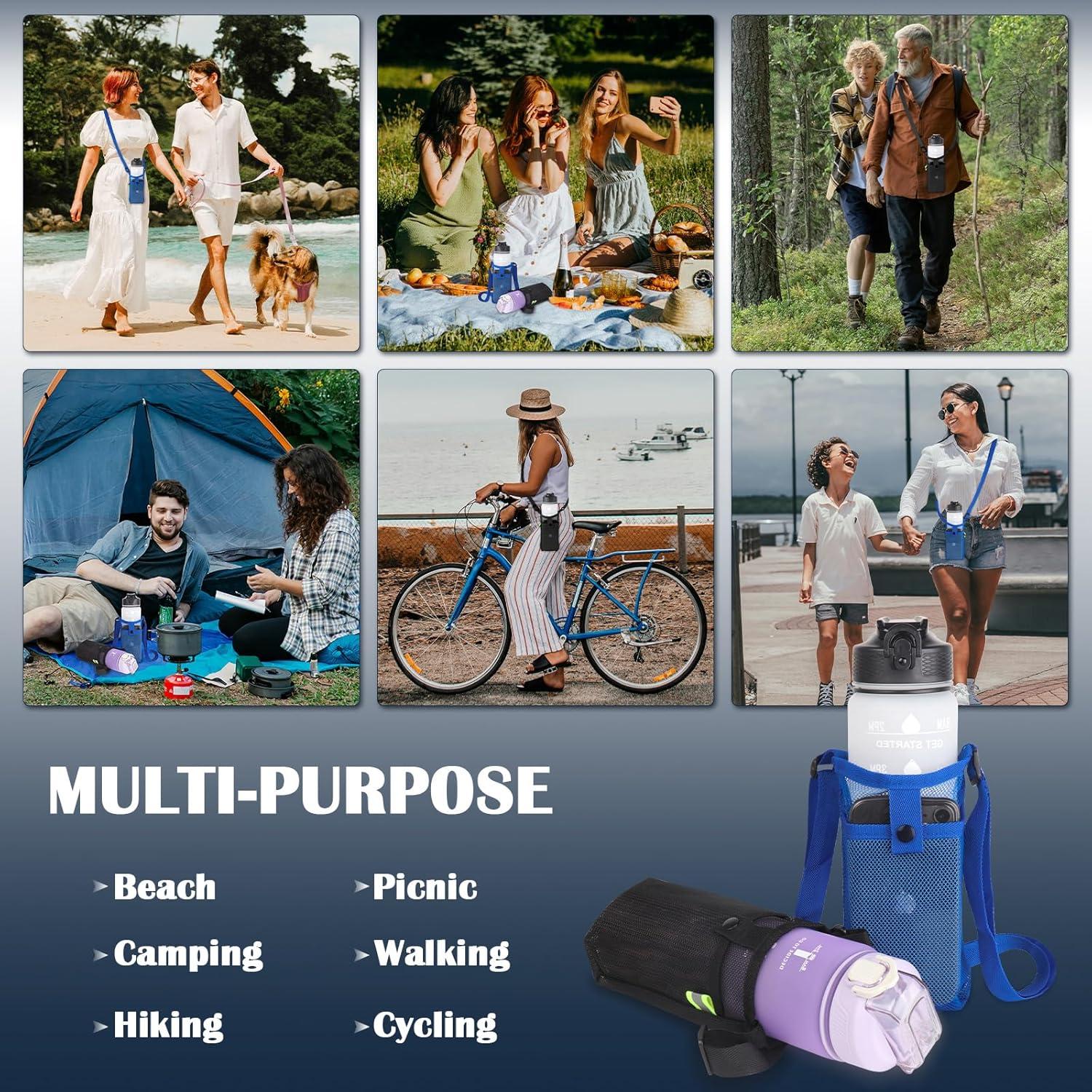 Soporte para Botellas de Agua GAOHUI 2 Paquetes con Correa