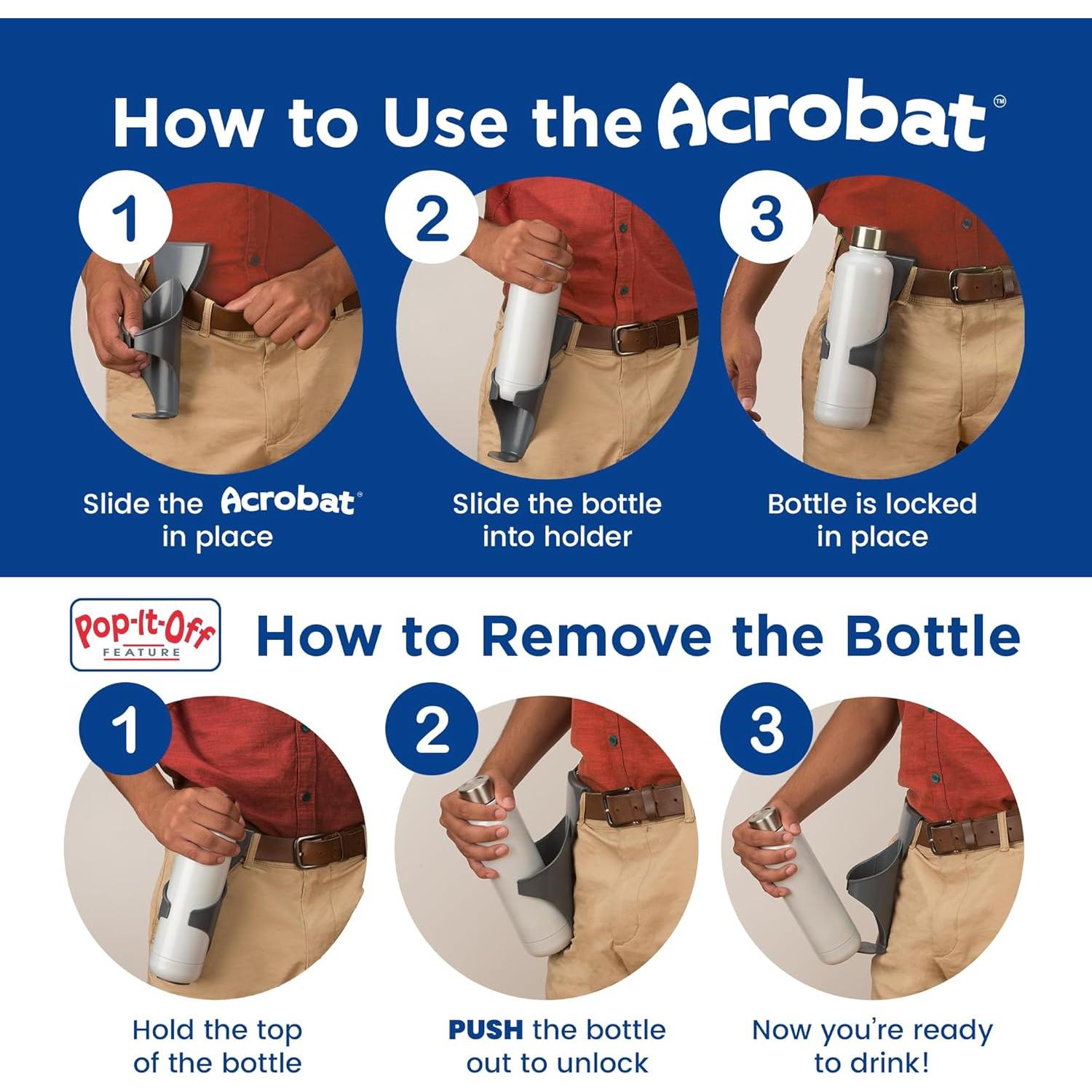 Soporte para Botellas de Agua Larien - Clip Cinturón 620 ml