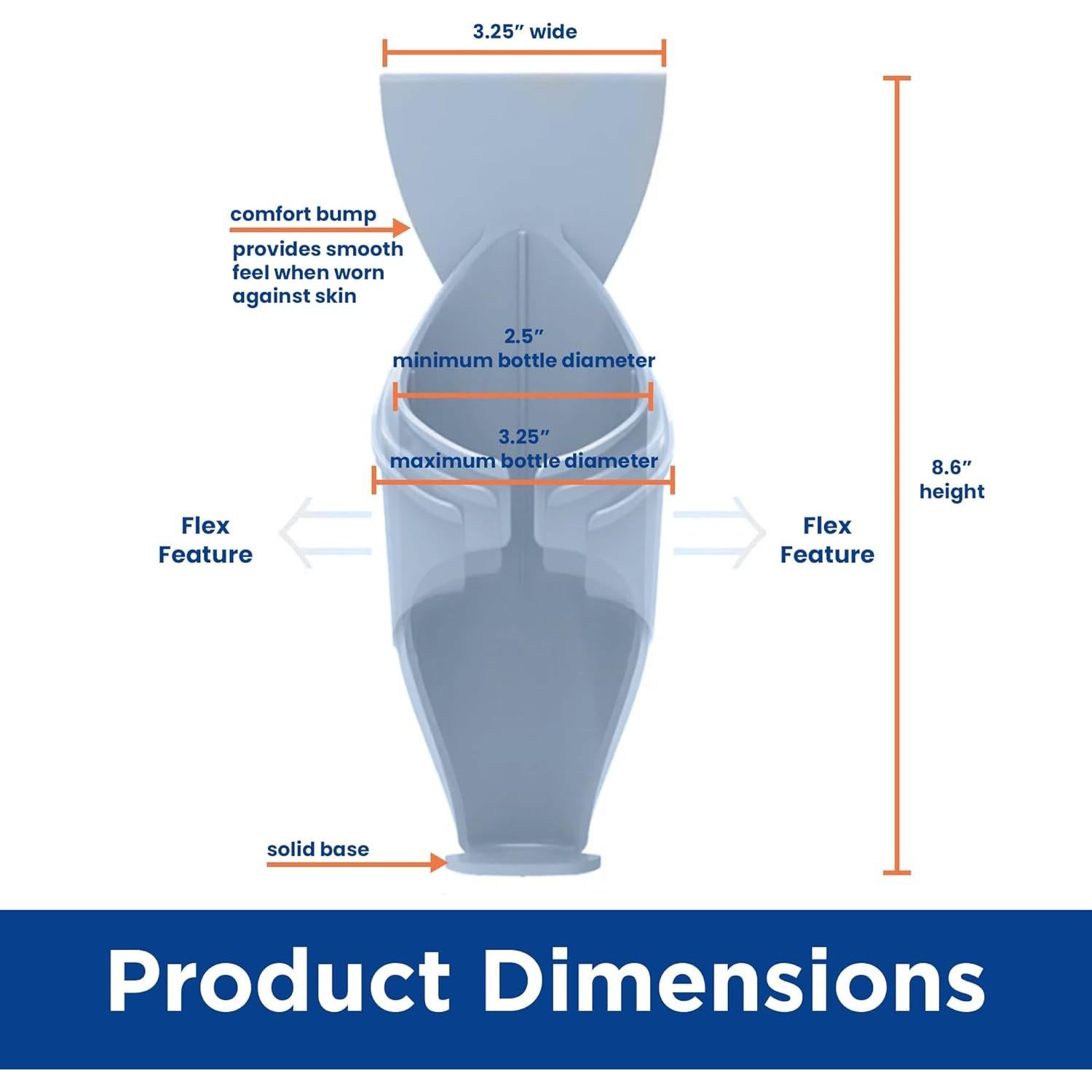 Soporte para Botellas de Agua Larien - Clip Cinturón 620 ml