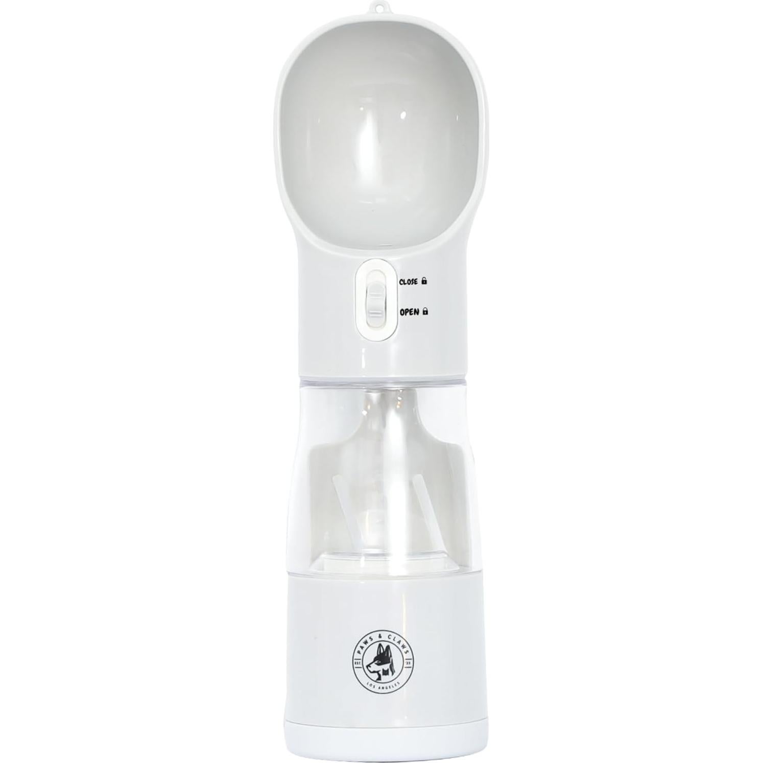 Botella de Agua y Comida para Perros LA Paws and Claws 4 en 1