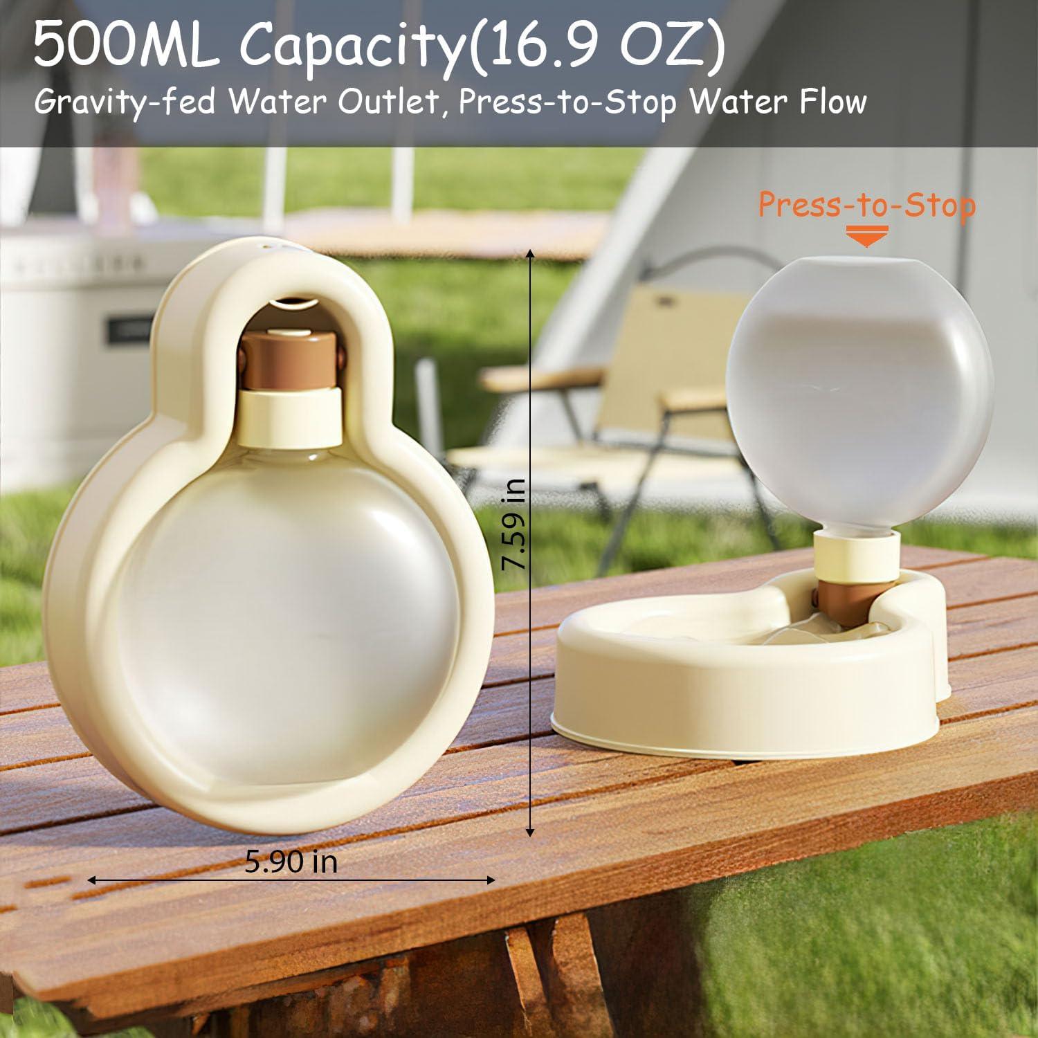 Botella de Agua Deportiva para Mascotas Bigplomes 500ml a Prueba de Fugas