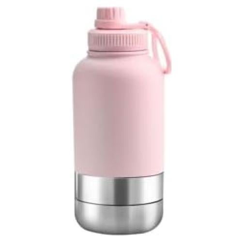 Botella de Agua Aislada para Perros 946 ml - Rosa