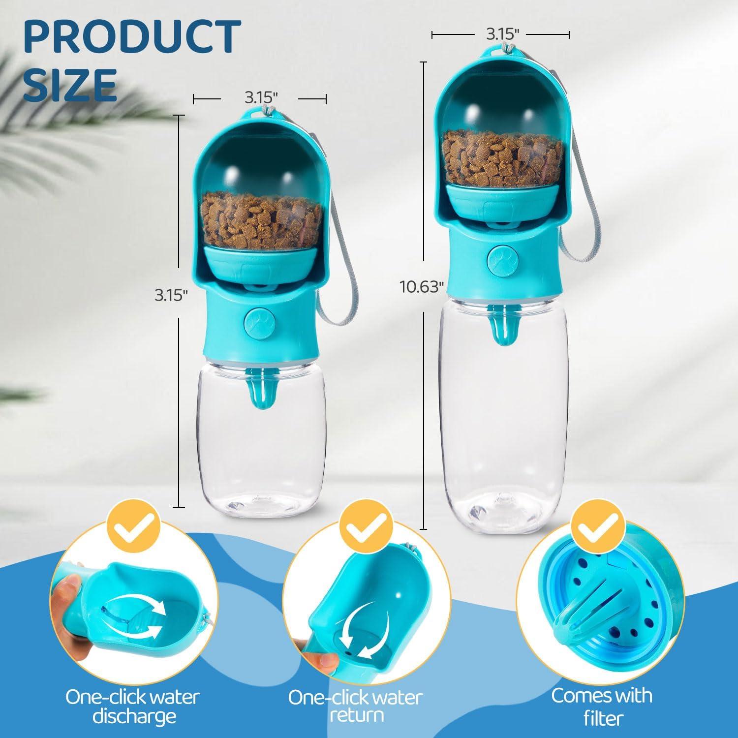 Botella de Agua y Comida para Perros Pyrrion 320ml/500ml