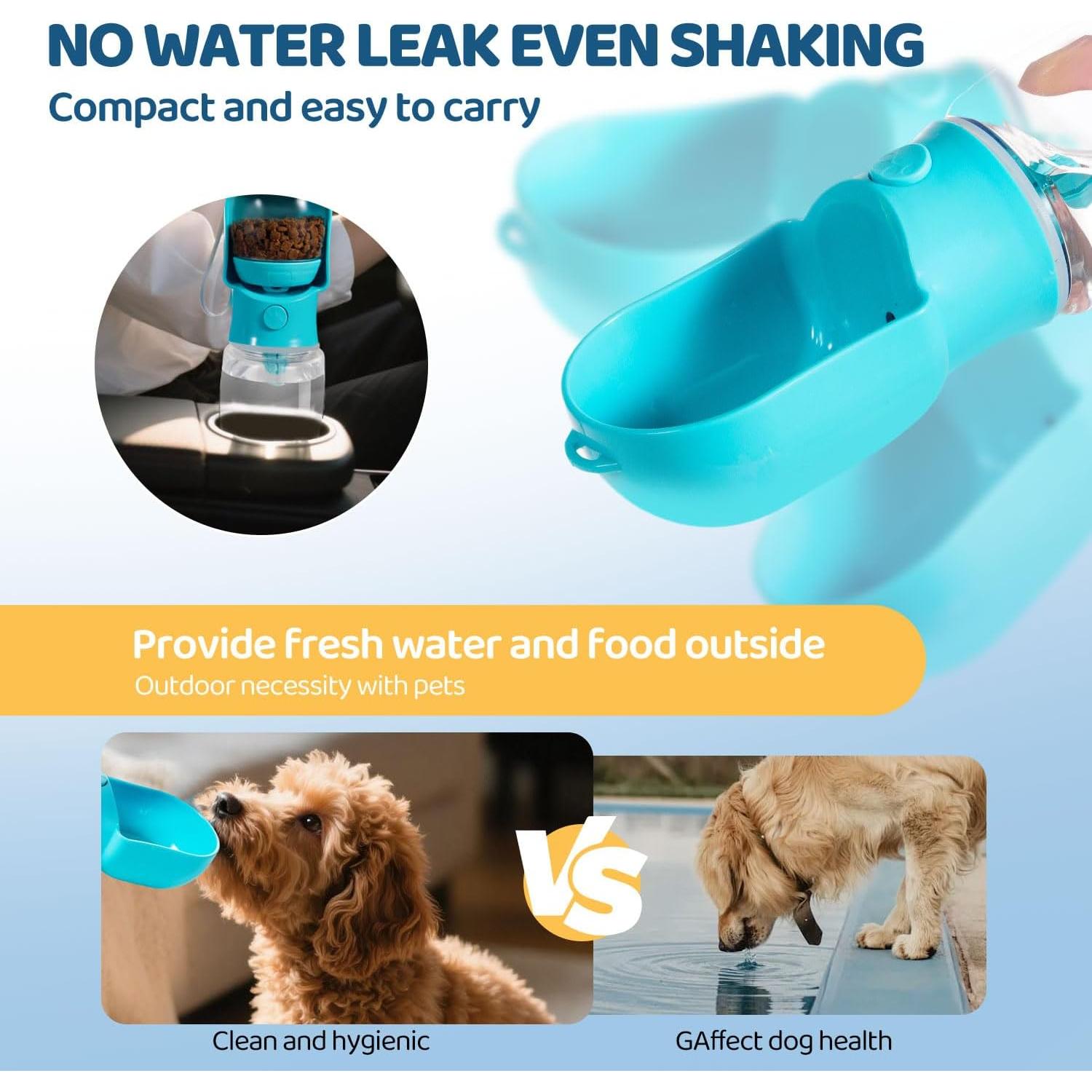 Botella de Agua y Comida para Perros Pyrrion 320ml/500ml