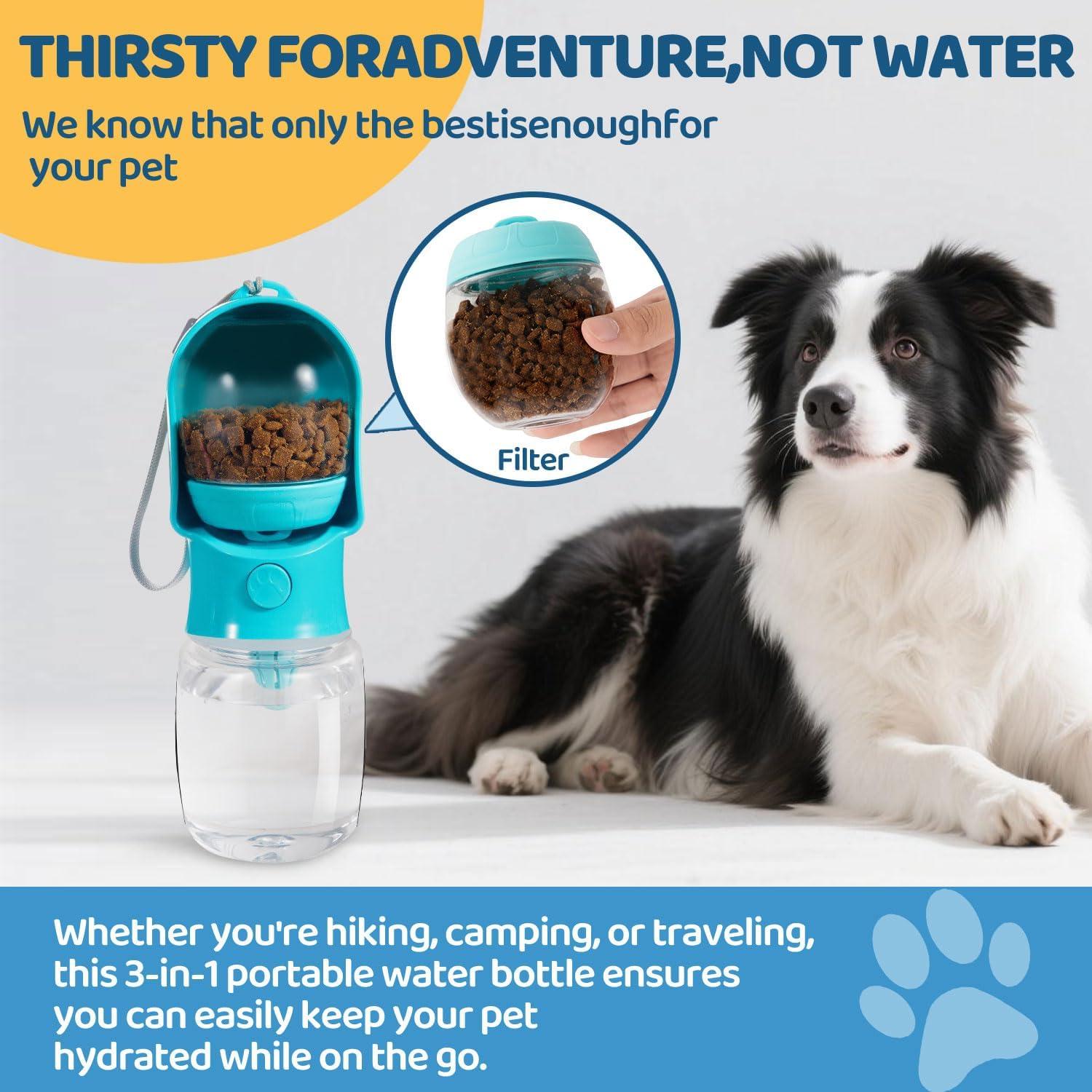 Botella de Agua y Comida para Perros Pyrrion 320ml/500ml