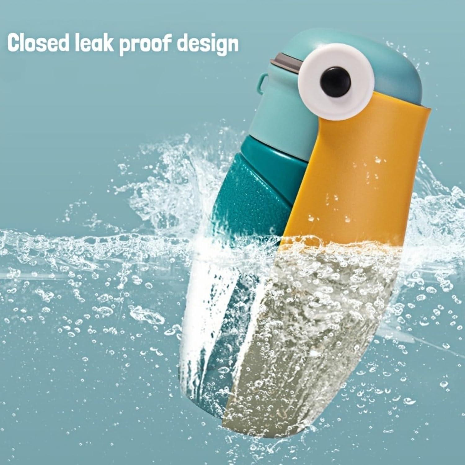 Botella de Agua Plegable para Perros Genérico 16 oz Verde