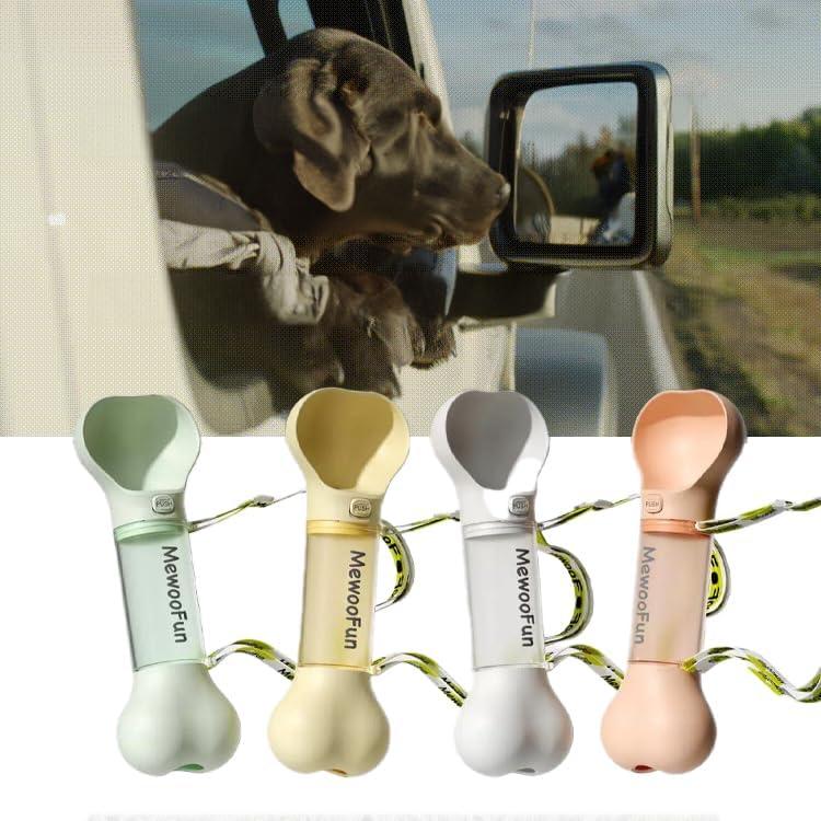 Botella de Agua Portátil para Mascotas Rayvelous 400ml Amarillo