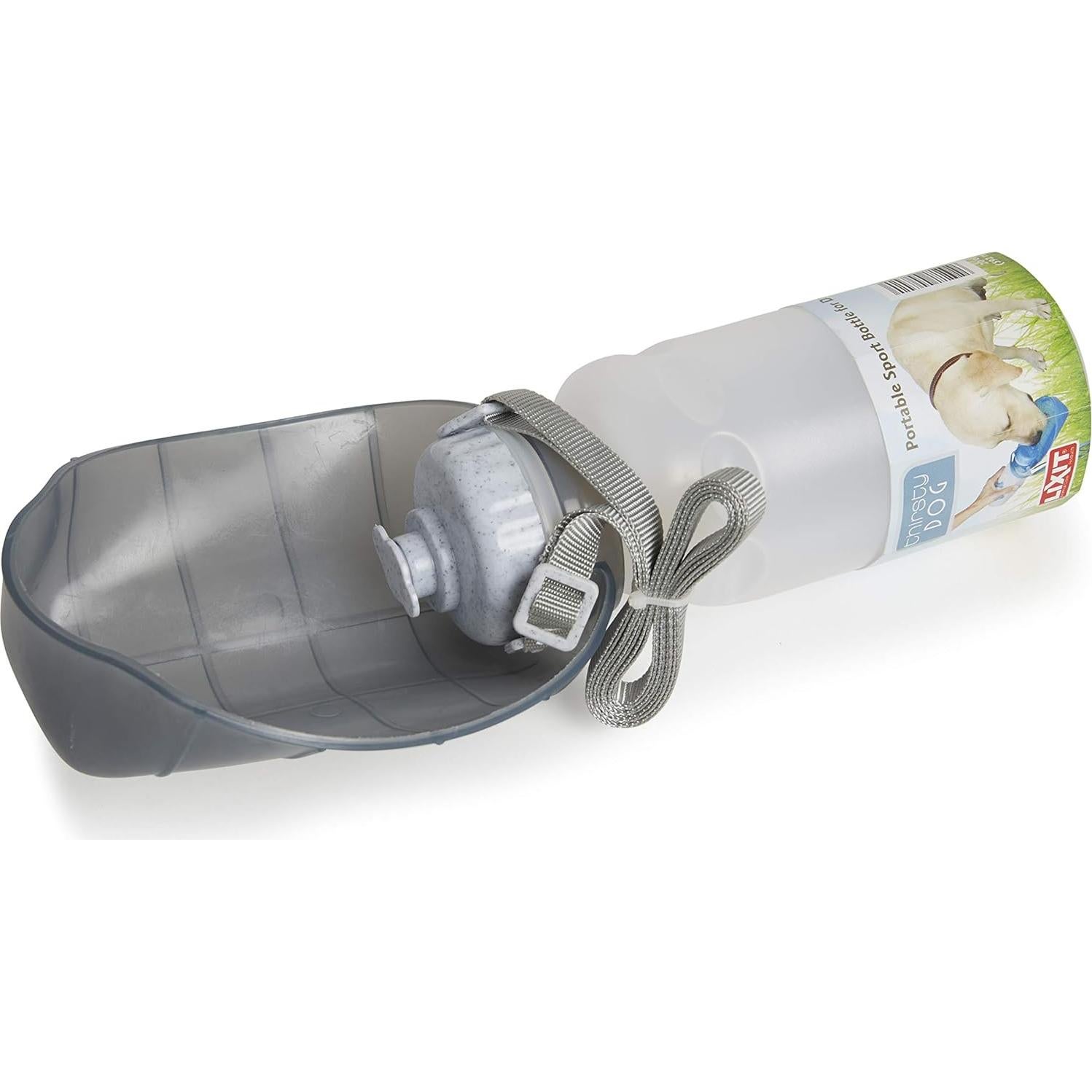 Botella de Agua Plegable Lixit 590 ml para Perros - Granito