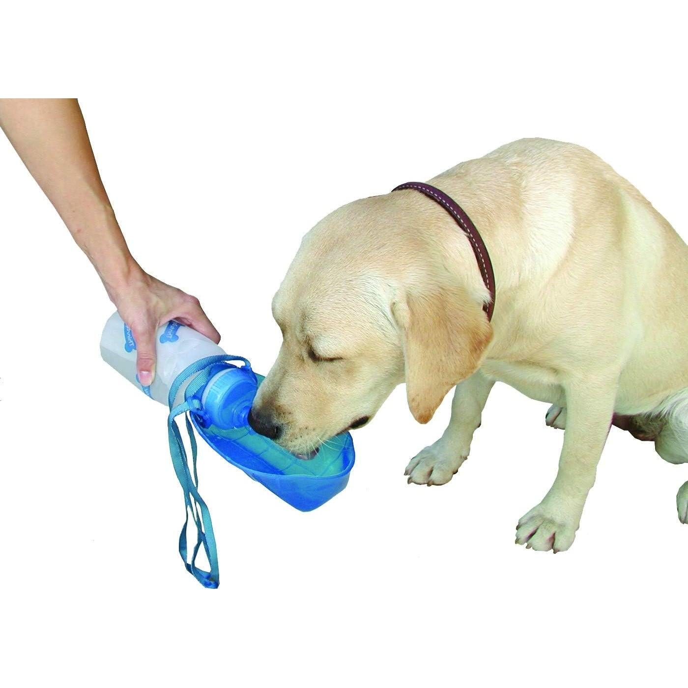 Botella de Agua Plegable Lixit 590 ml para Perros - Granito