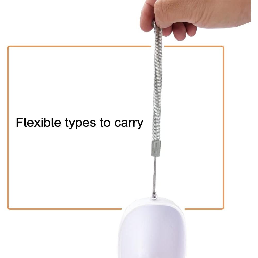 Botella de Agua Portátil para Perros Petify 355ml Blanca