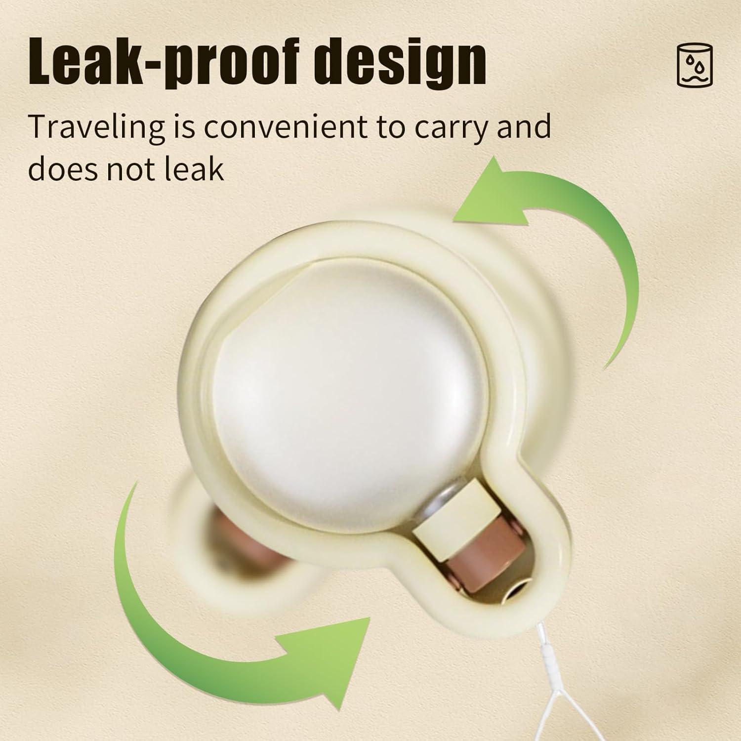 Botella de Agua Plegable para Mascotas GUAIZHUREN 348ml Beige