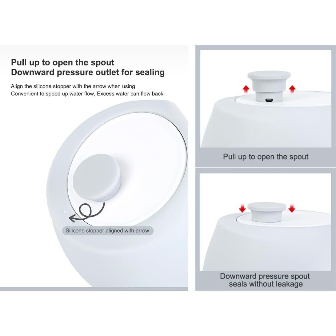 Botella de Agua para Perros Sprigold 550ml Plegable a Prueba de Fugas