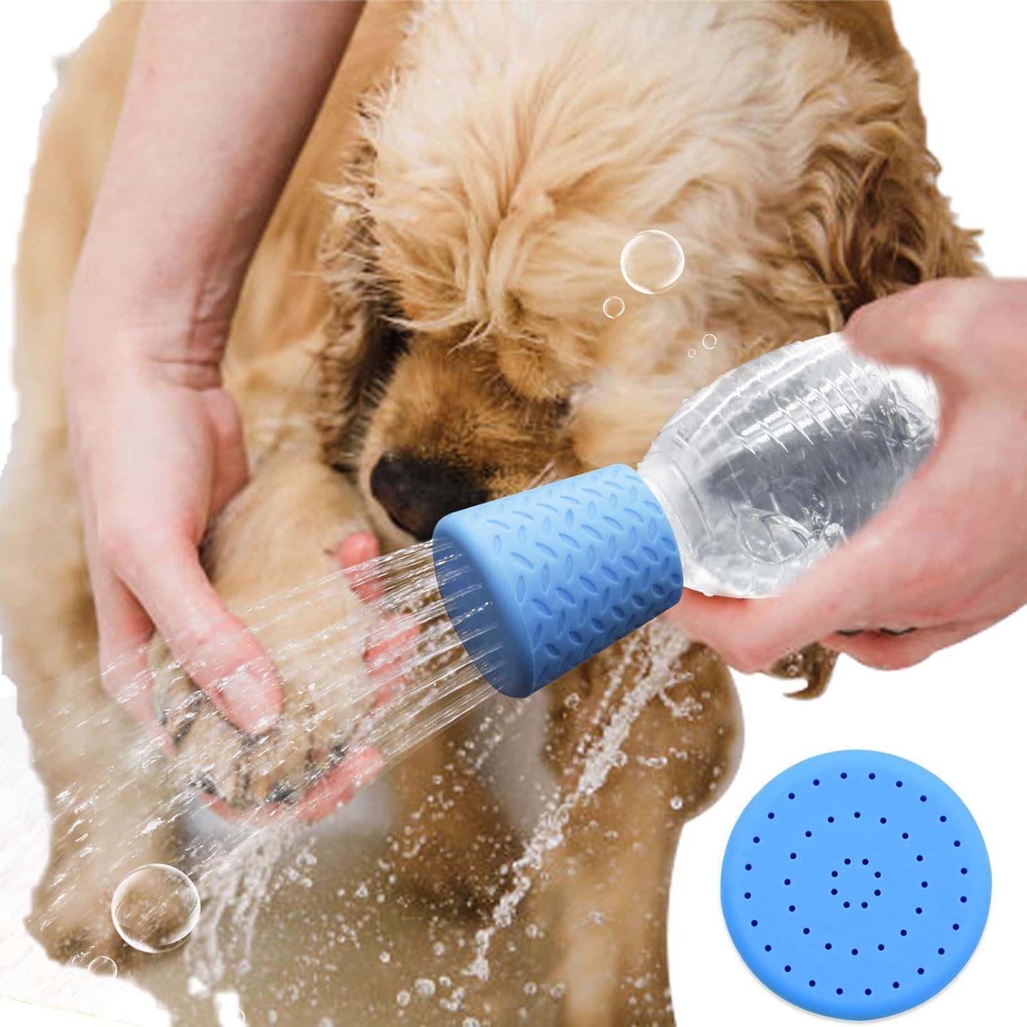 Ducha portátil para perros Bongpuda - 3 piezas, silicona, 0.47 a 2L