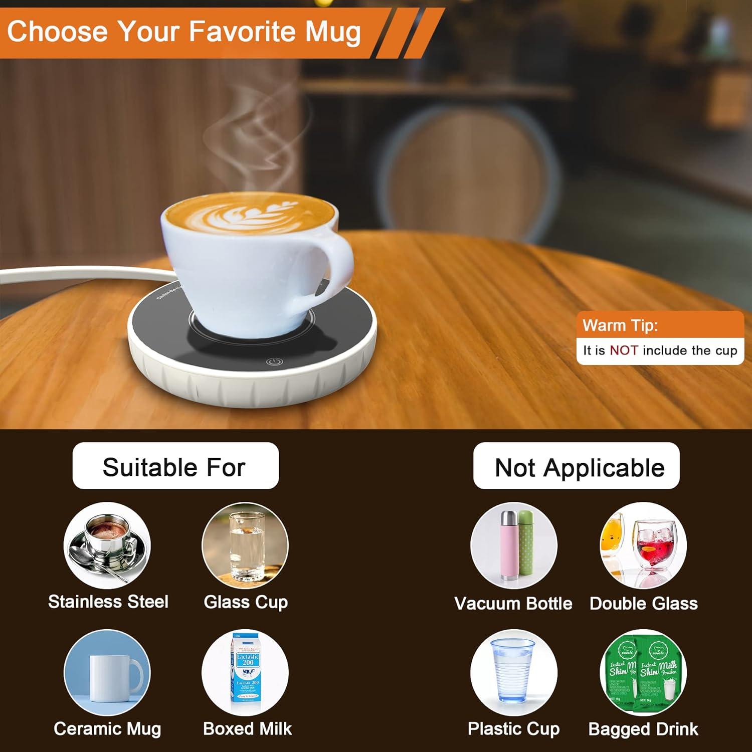 Calentador de Taza de Café Inteligente Dorkarchi 60°C Blanco