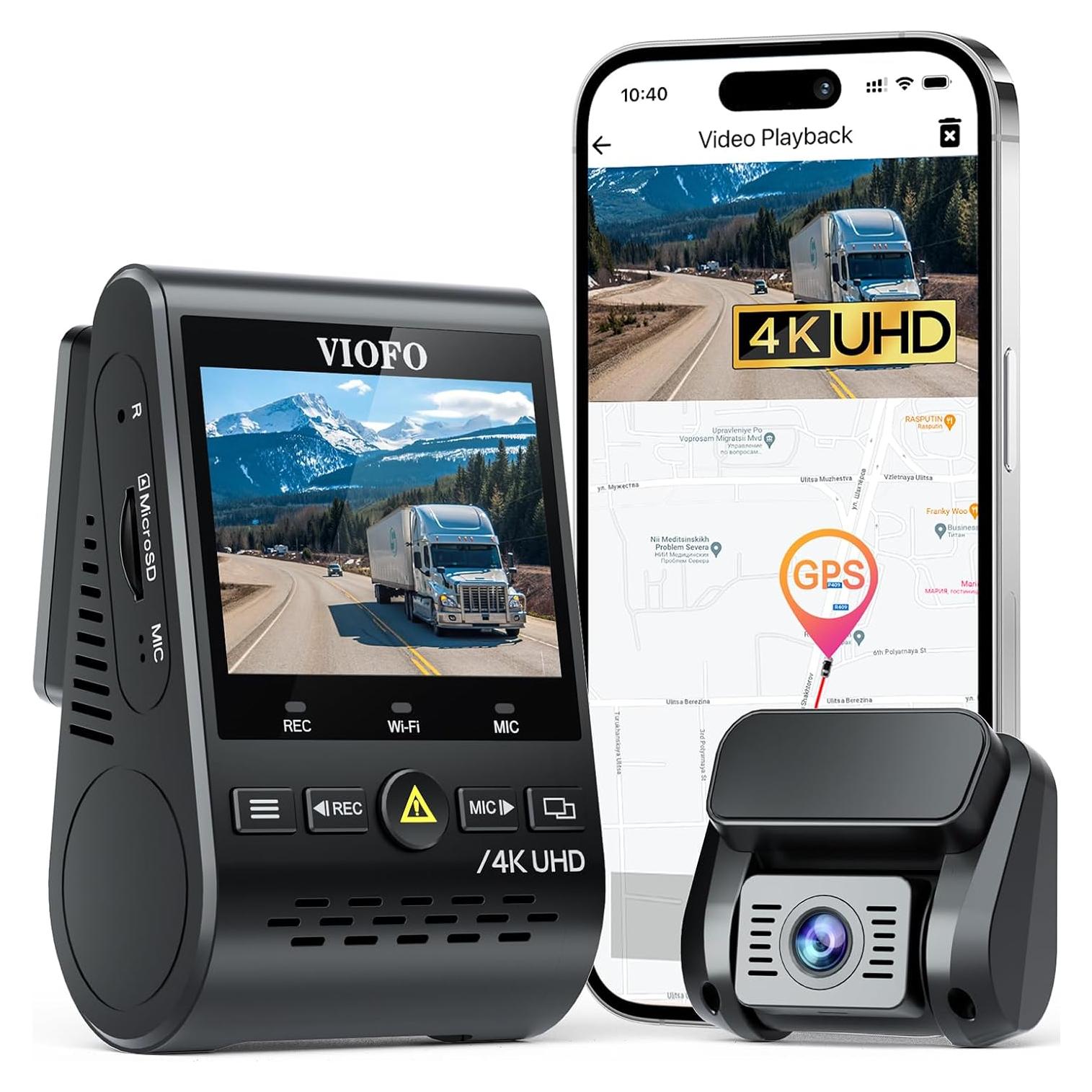 Cámara de Salpicadero VIOFO A129 Pro Duo 4K Doble Lente