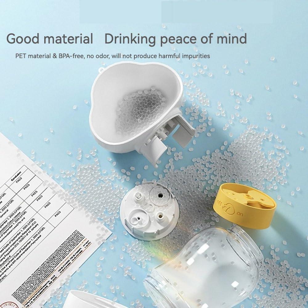 Botella de Agua y Comida 2 en 1 para Mascotas GCFTIFF 350ml